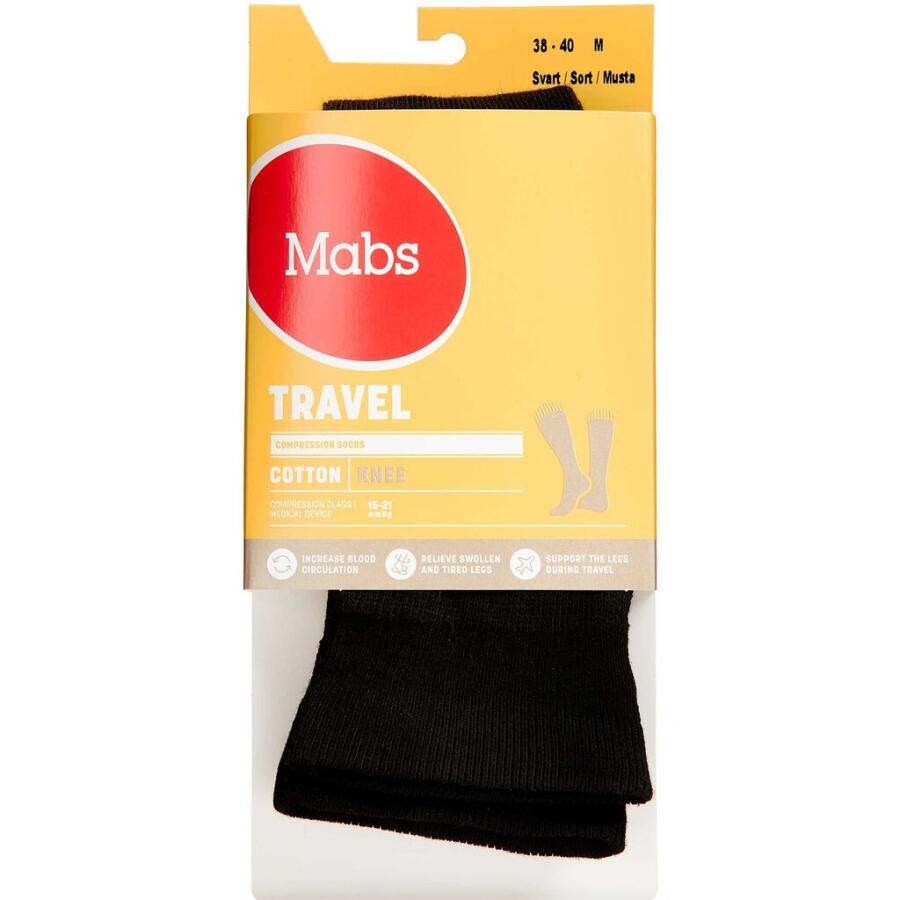Mabs Travel Knæstrømpe Sort Medium