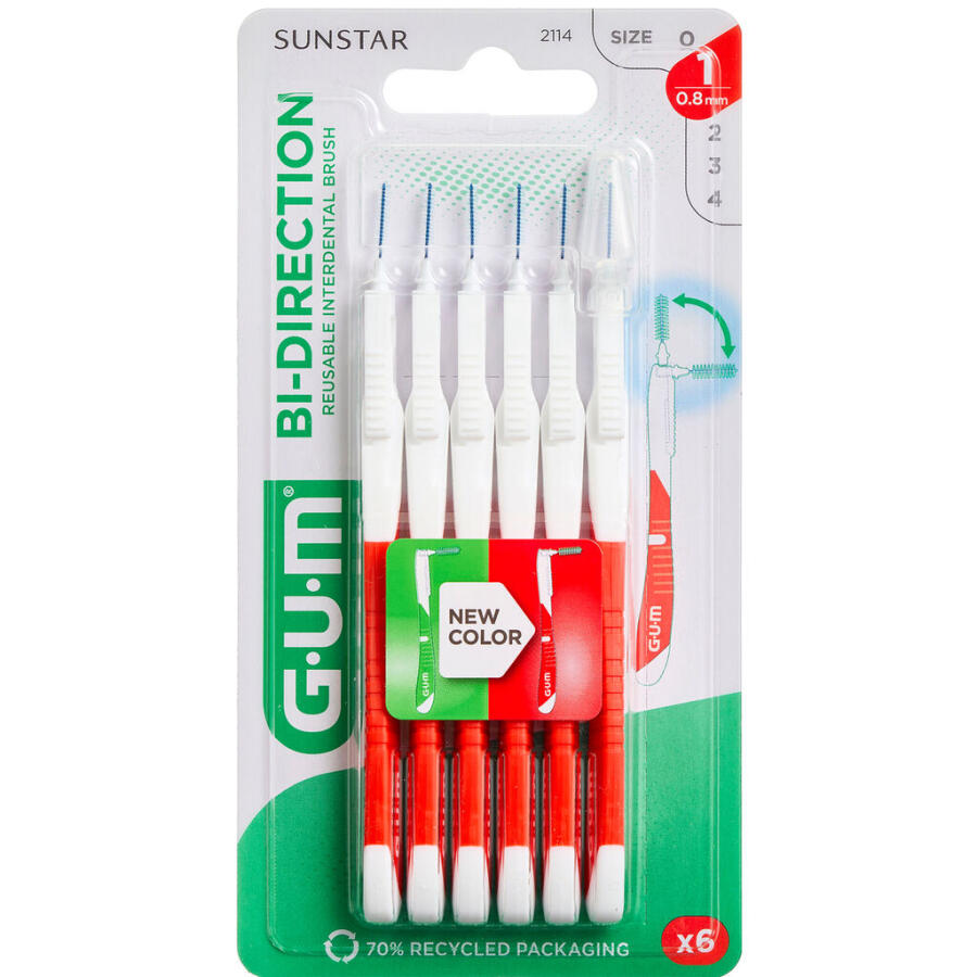 Gum Bi-direction Mellemrumsbørster 0,7 mm