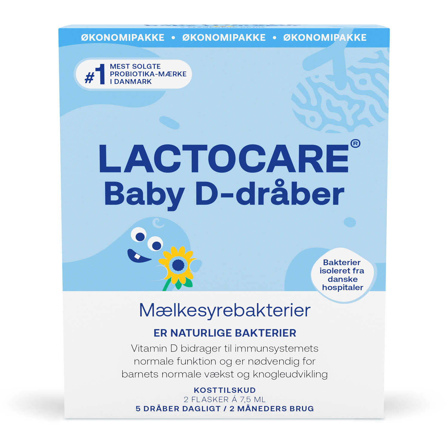 Lactocare Baby D-dråber 2 x 7,5ml