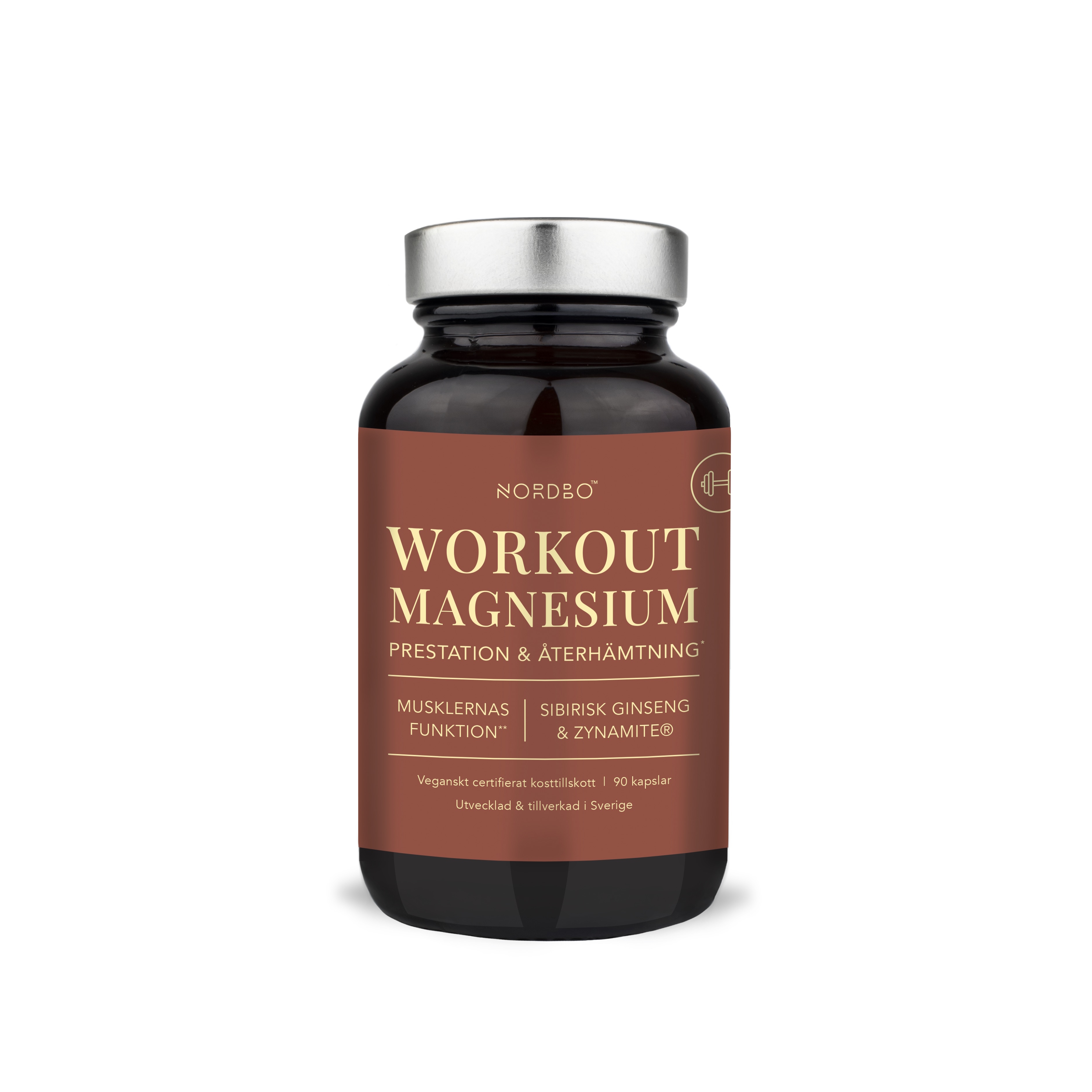 Nordbo WorkOut Magnesium, 90 kap