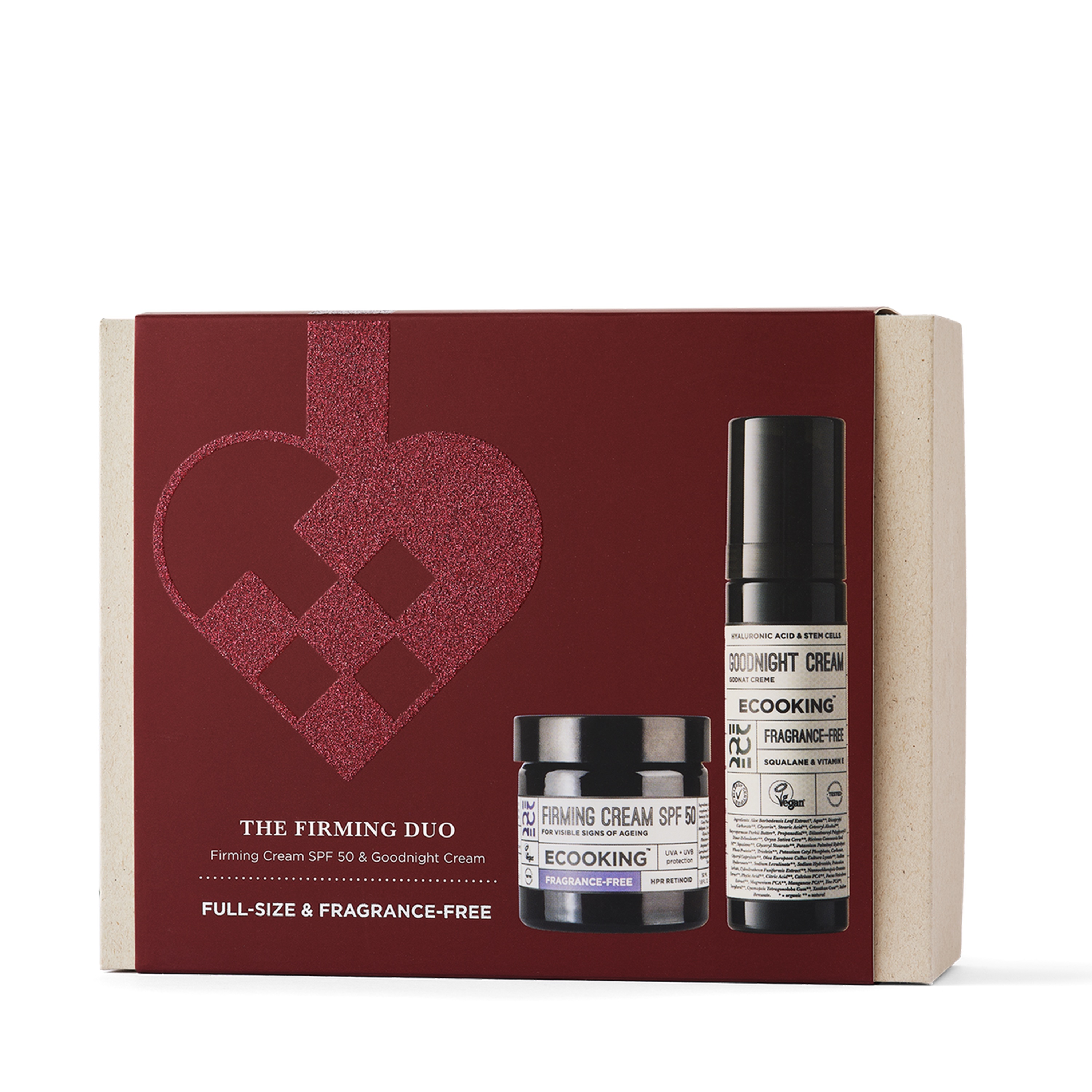 ECOOKING The Firming Duo Day Cream & Night Cream SPF 50 Fragrance-Free gaveæske