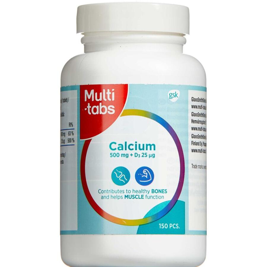 Multi-tabs Calcium 500 mg +D3 mikg