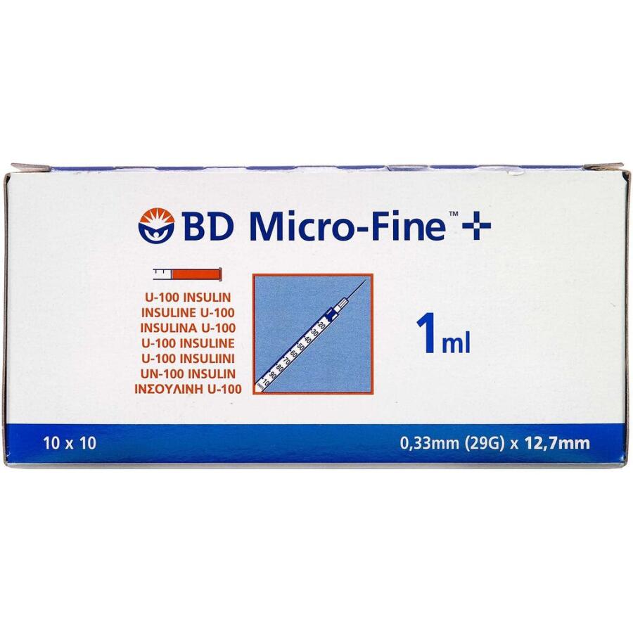 BD Micro-Fine+ 100 enheder 12,7 mm