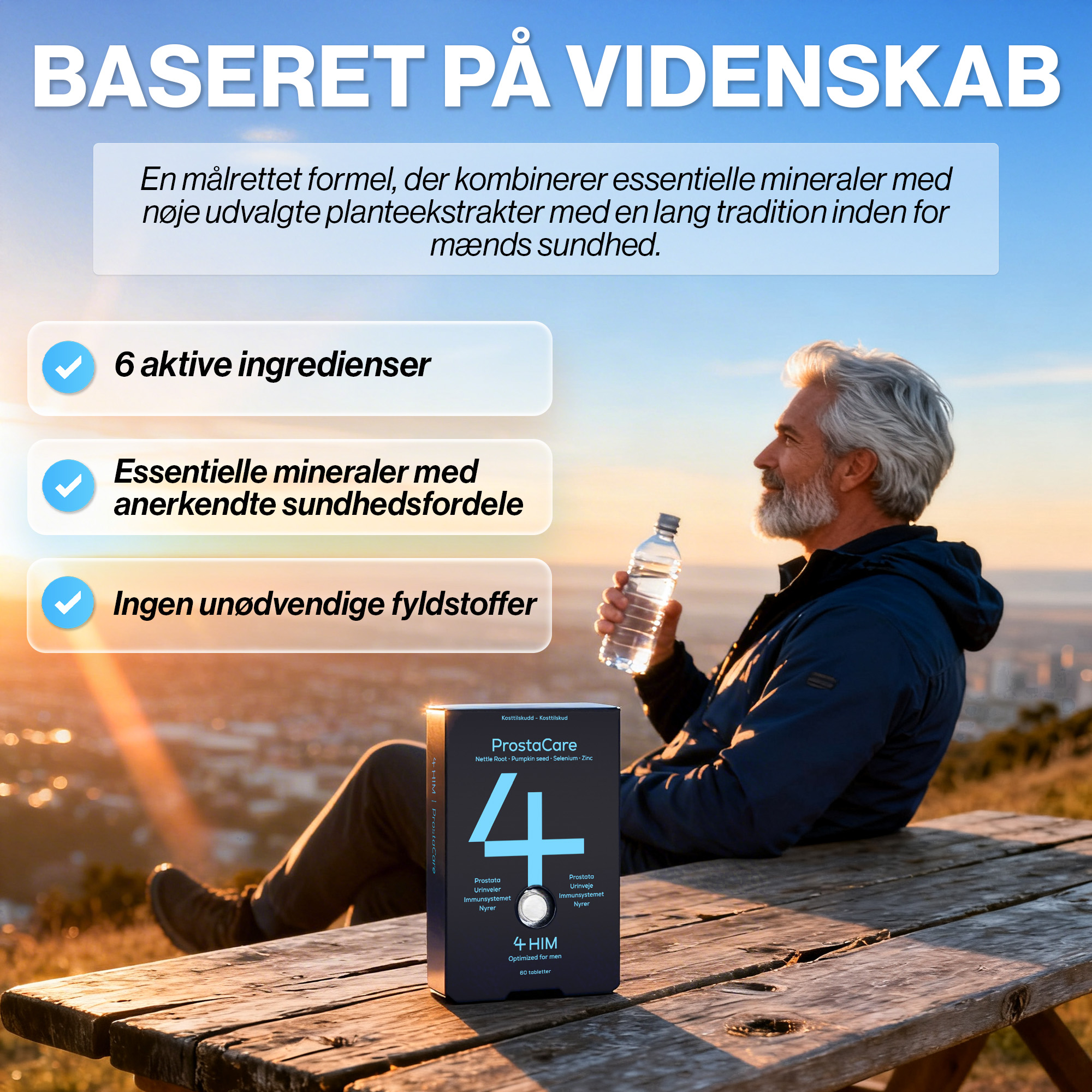 4 HIM ProstaCare 60 stk (Bemærk dato)