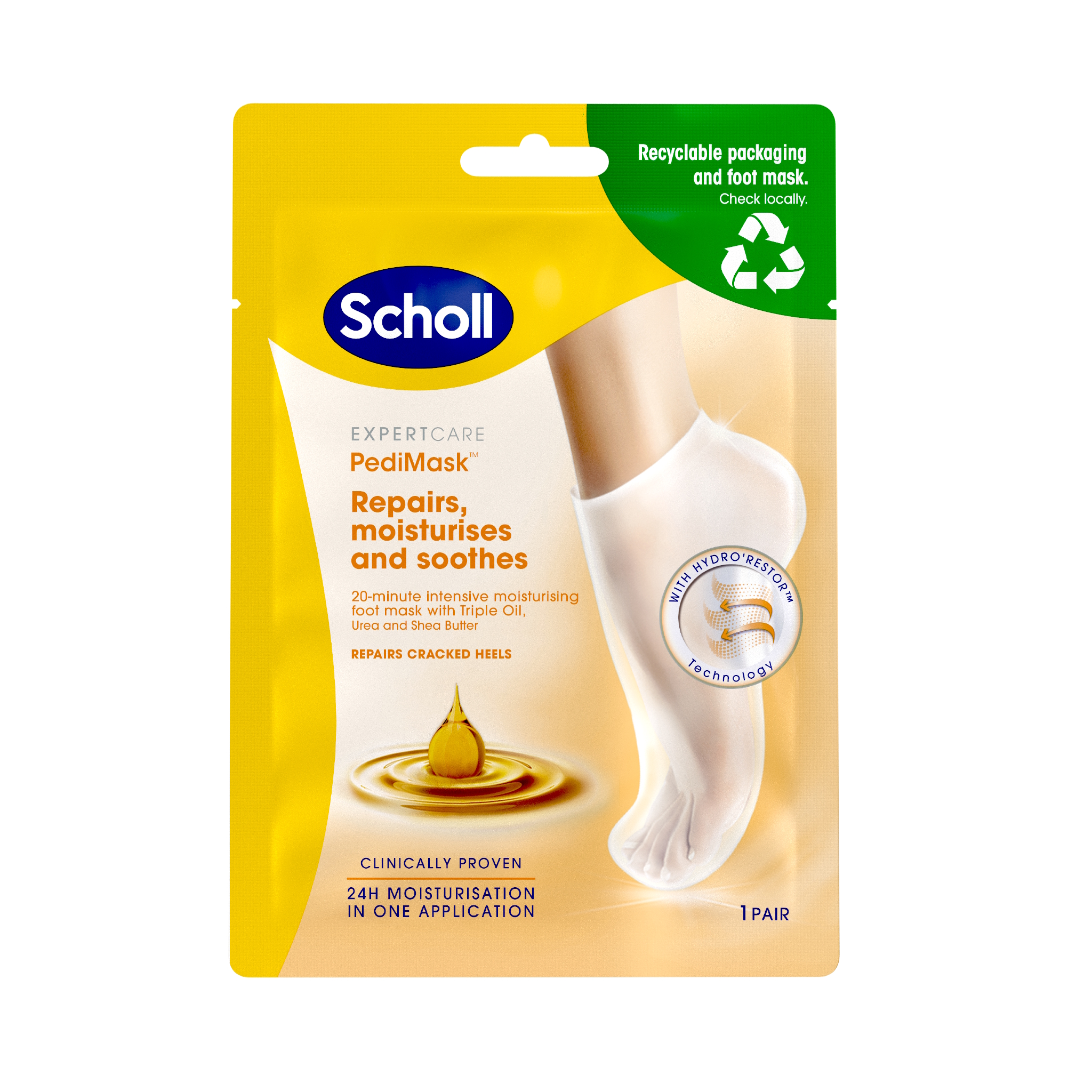 Scholl PediMask Triple Oil