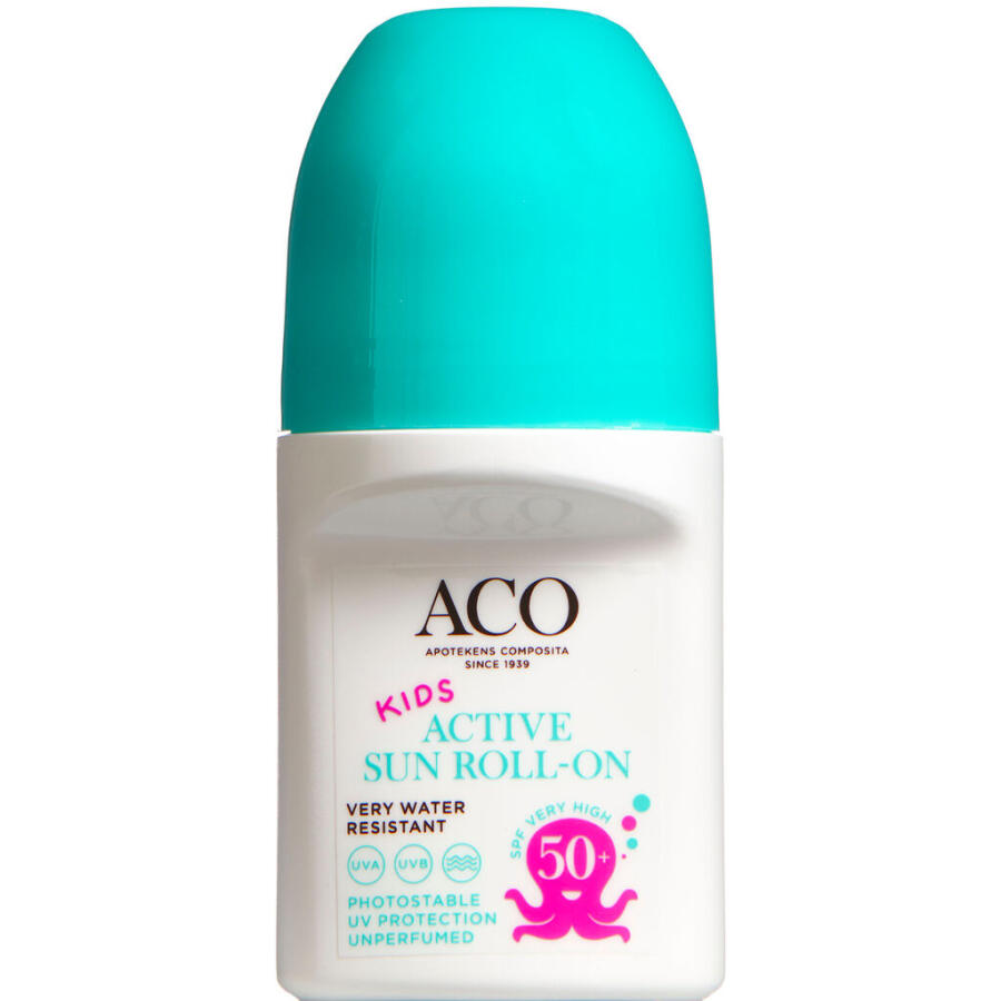 ACO KIDS Sun Active Roll-on SPF 50 Uden Parfume