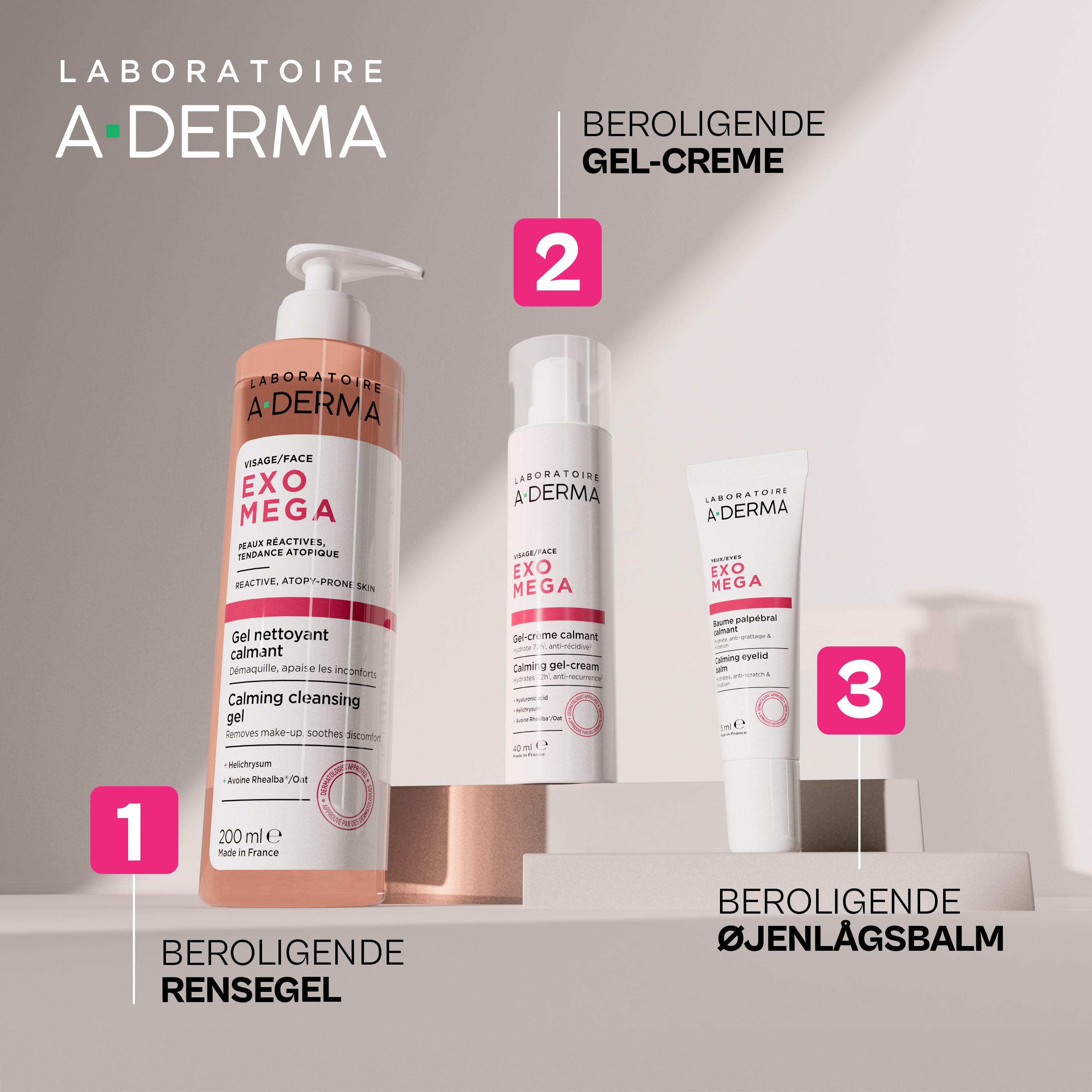 A-Derma Exomega Face Calming Gel-Cream