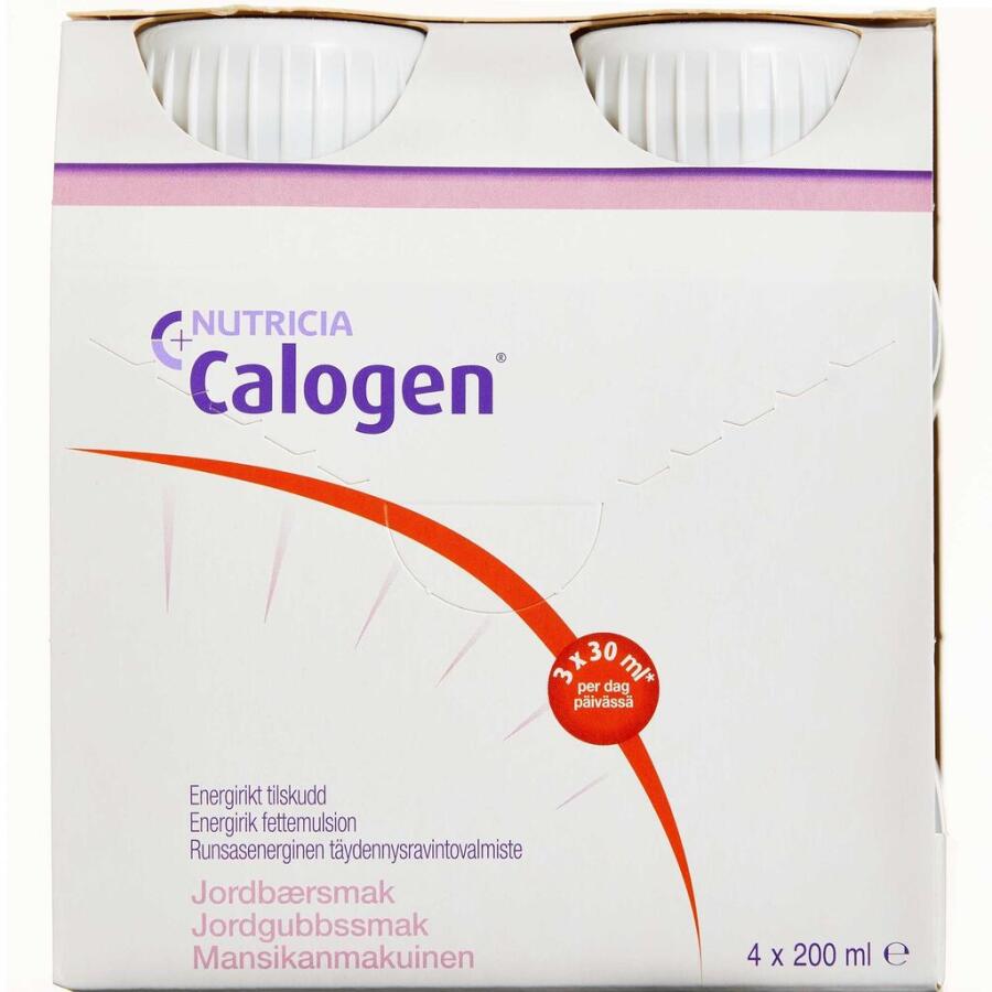Nutricia Calogen m. Jordbærsmag 4 x 200 ml