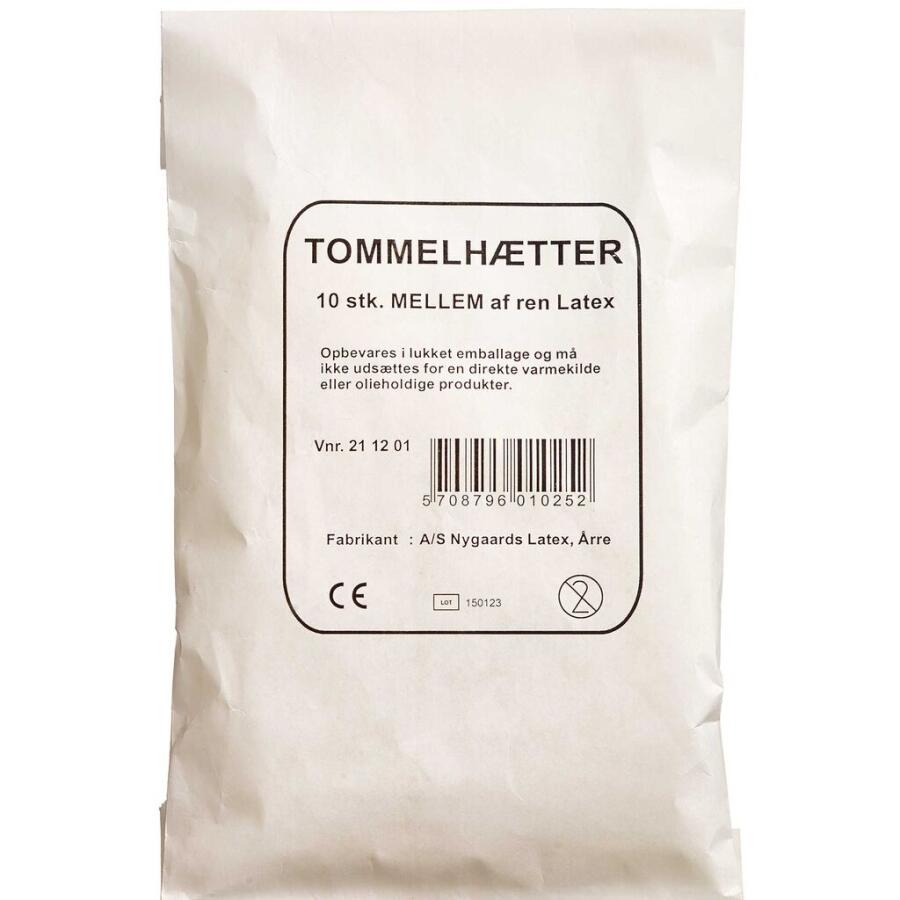 Fingerhætter Gummi Til Tommel Mellem