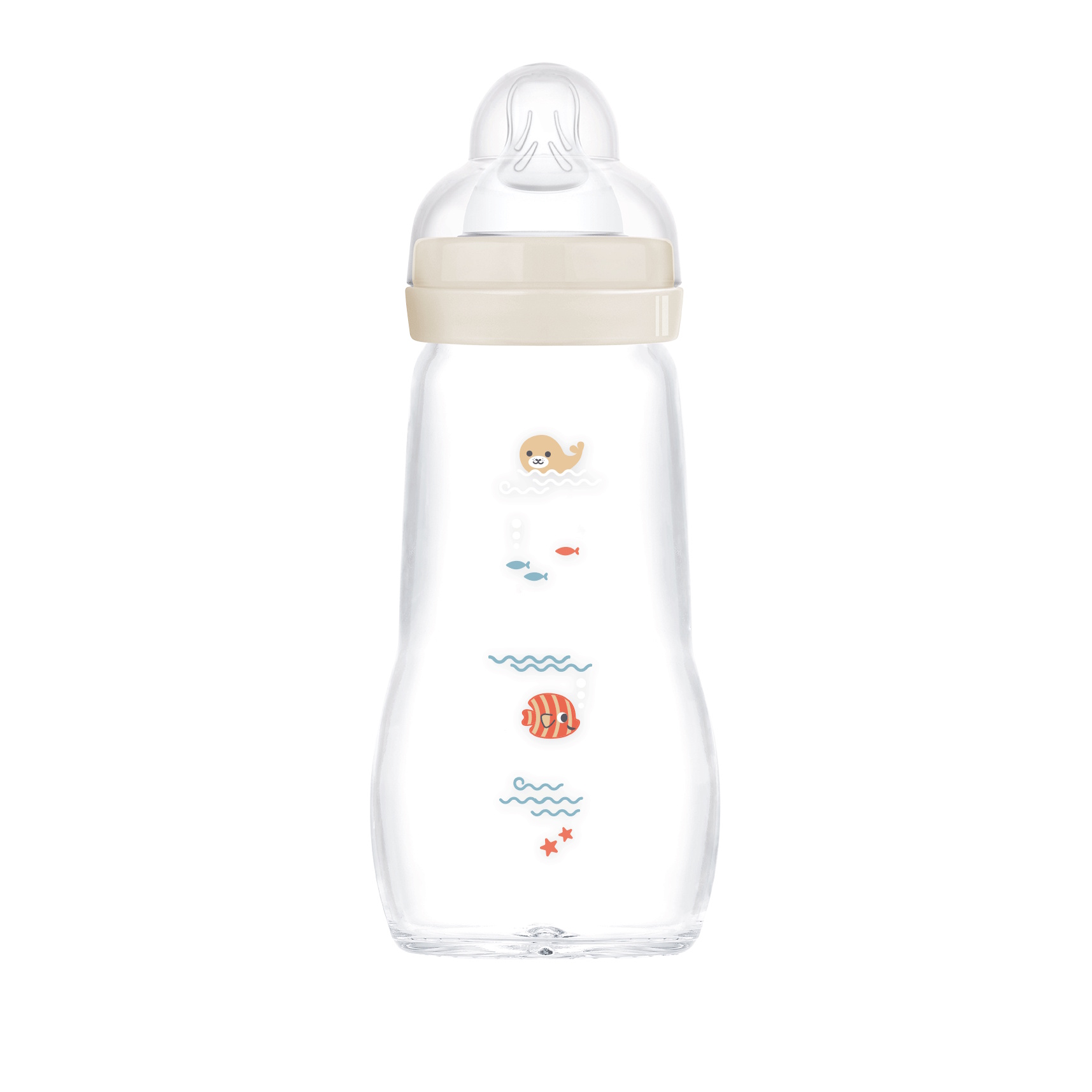 MAM Feel Good Glass Bottle 260 ml Neutral