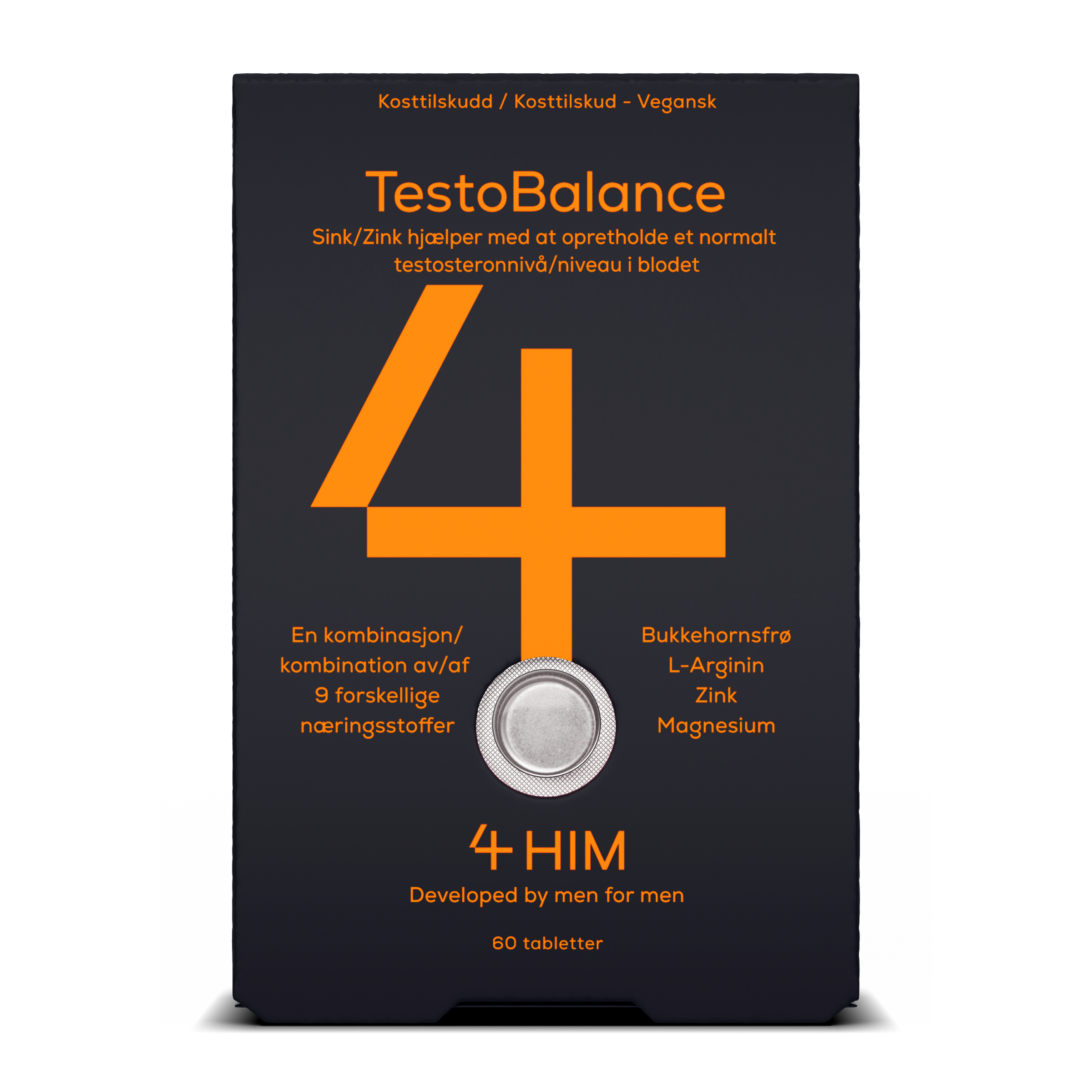4 HIM TestoBalance Kosttilskud til mænd