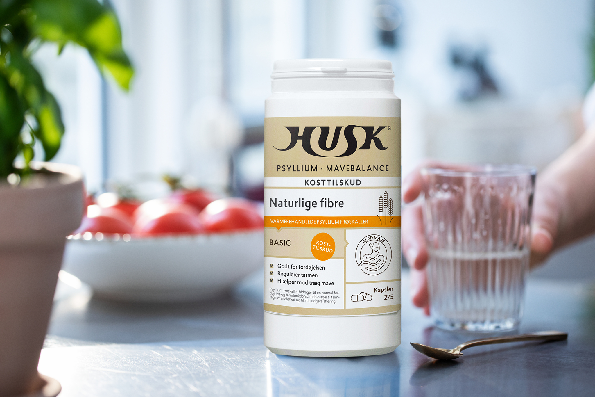 HUSK Psyllium Mavebalance kapsler