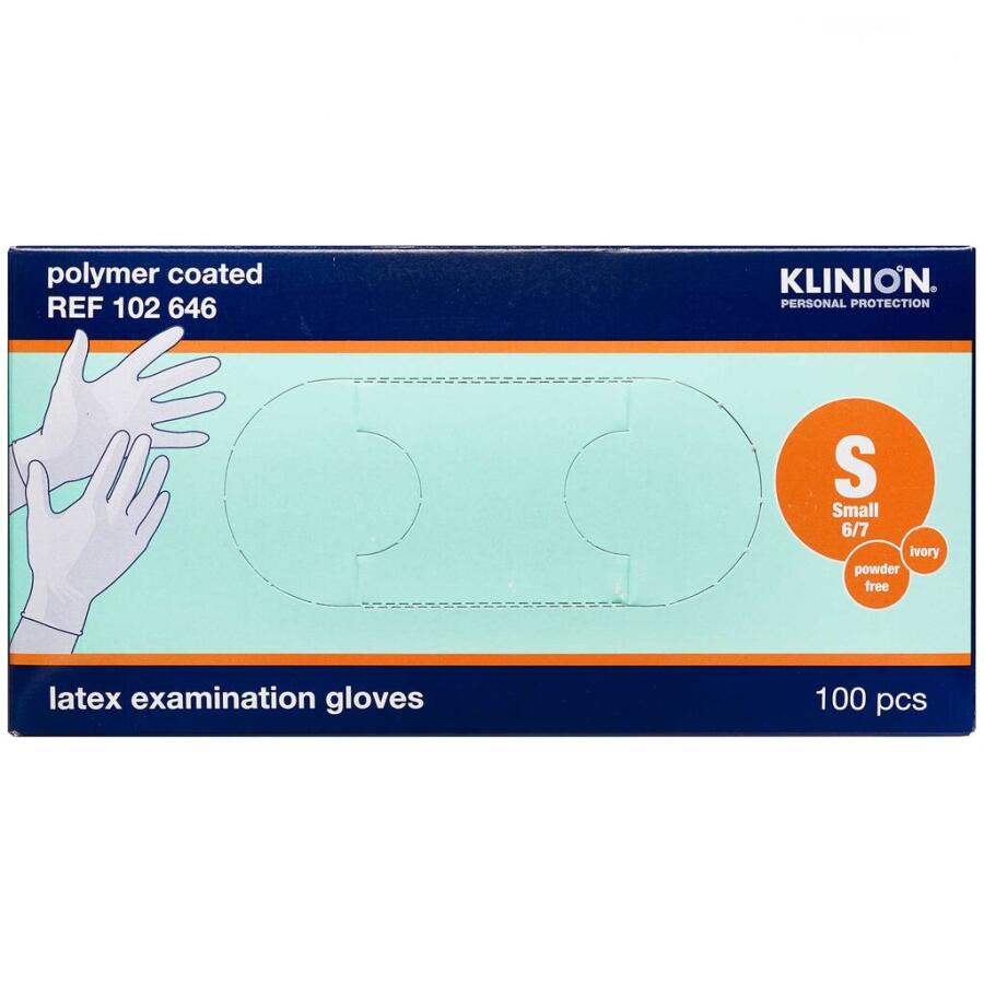 Klinion Protection Latexhandske Pudderfri Small