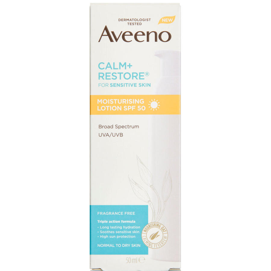 Aveeno Calm +Restore Moisturising SPF 50