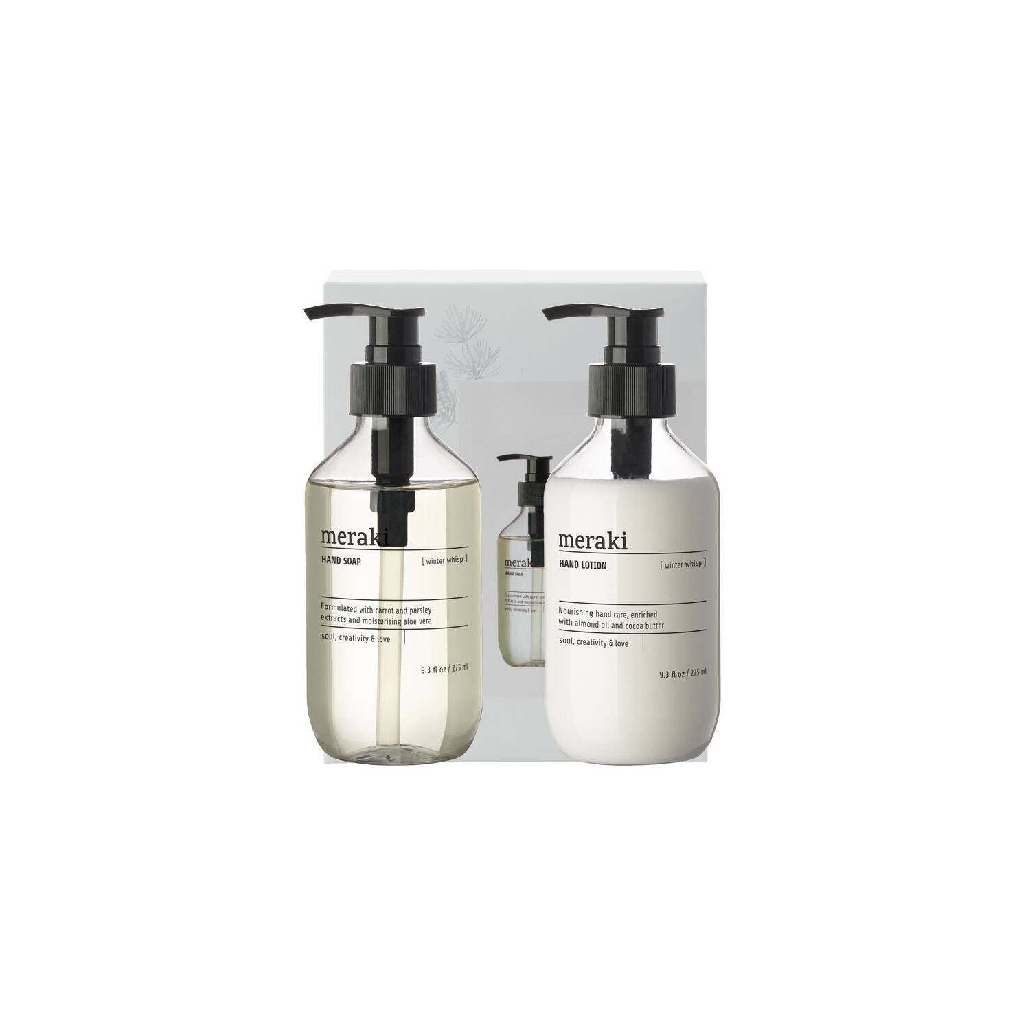 Meraki Gaveæske Winter Whisp hand soap + hand lotion