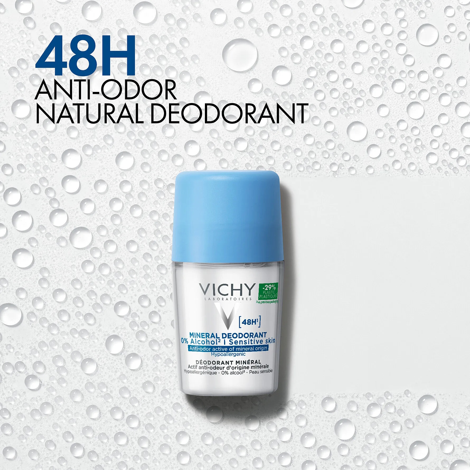 Vichy 48H Mineral Roll-On
