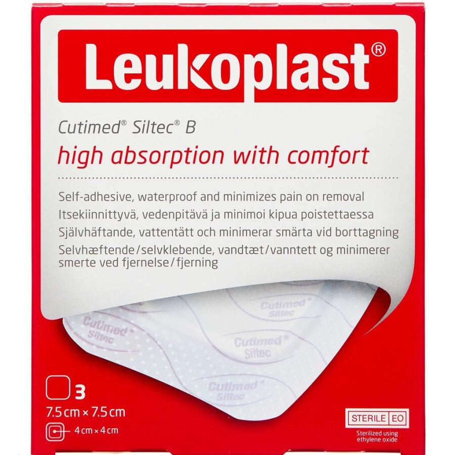 Leukoplast Cutmed Siltec B 7,5 x 7,5 cm