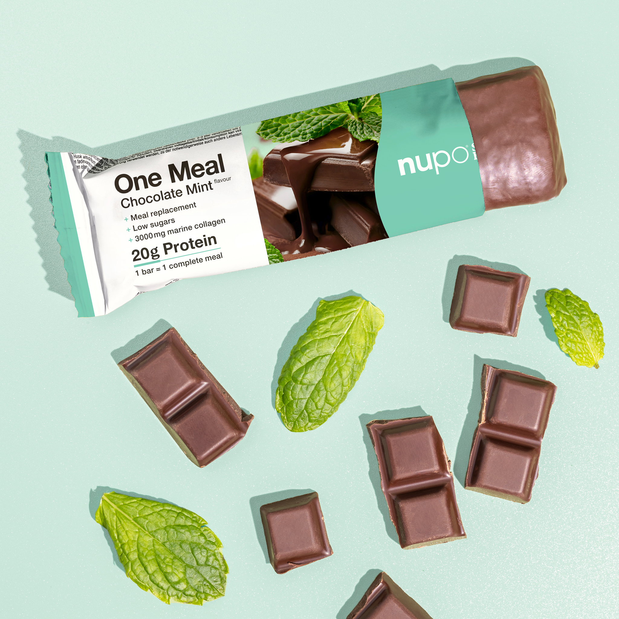 Nupo One Meal Bar Chocolate/Mint+Collagen