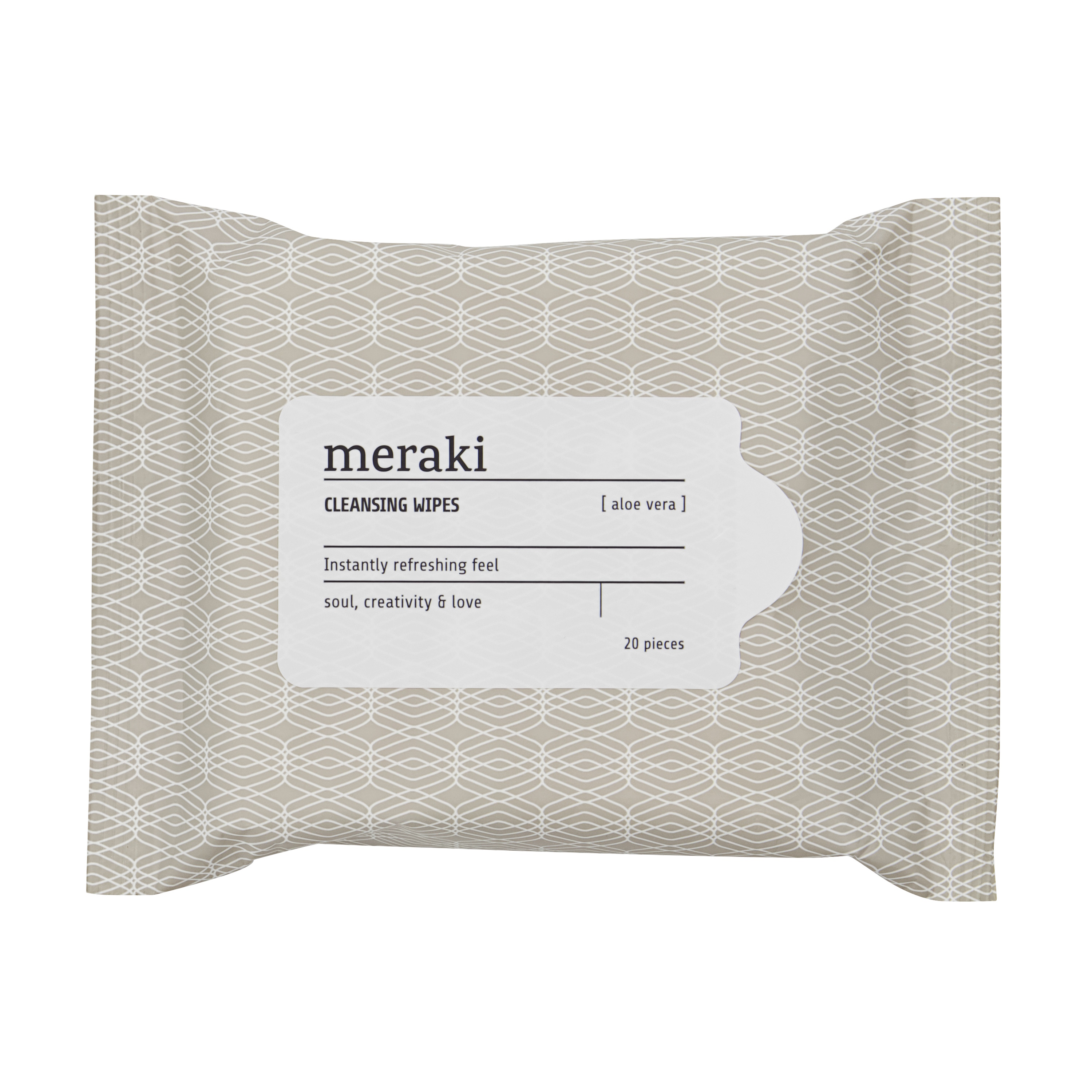 Meraki Cleansing Wipes, Aloe Vera