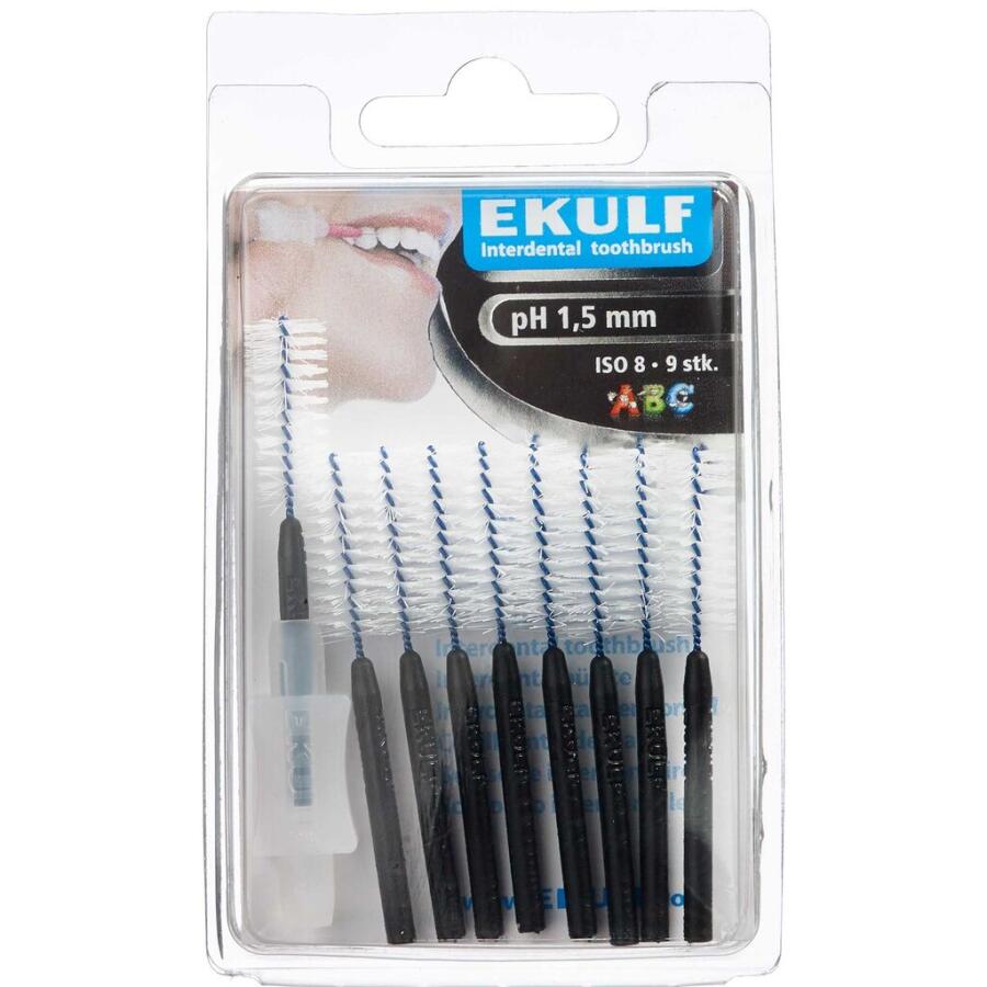 Ekulf PH Mellemrumsbørster Sort 1,5 mm