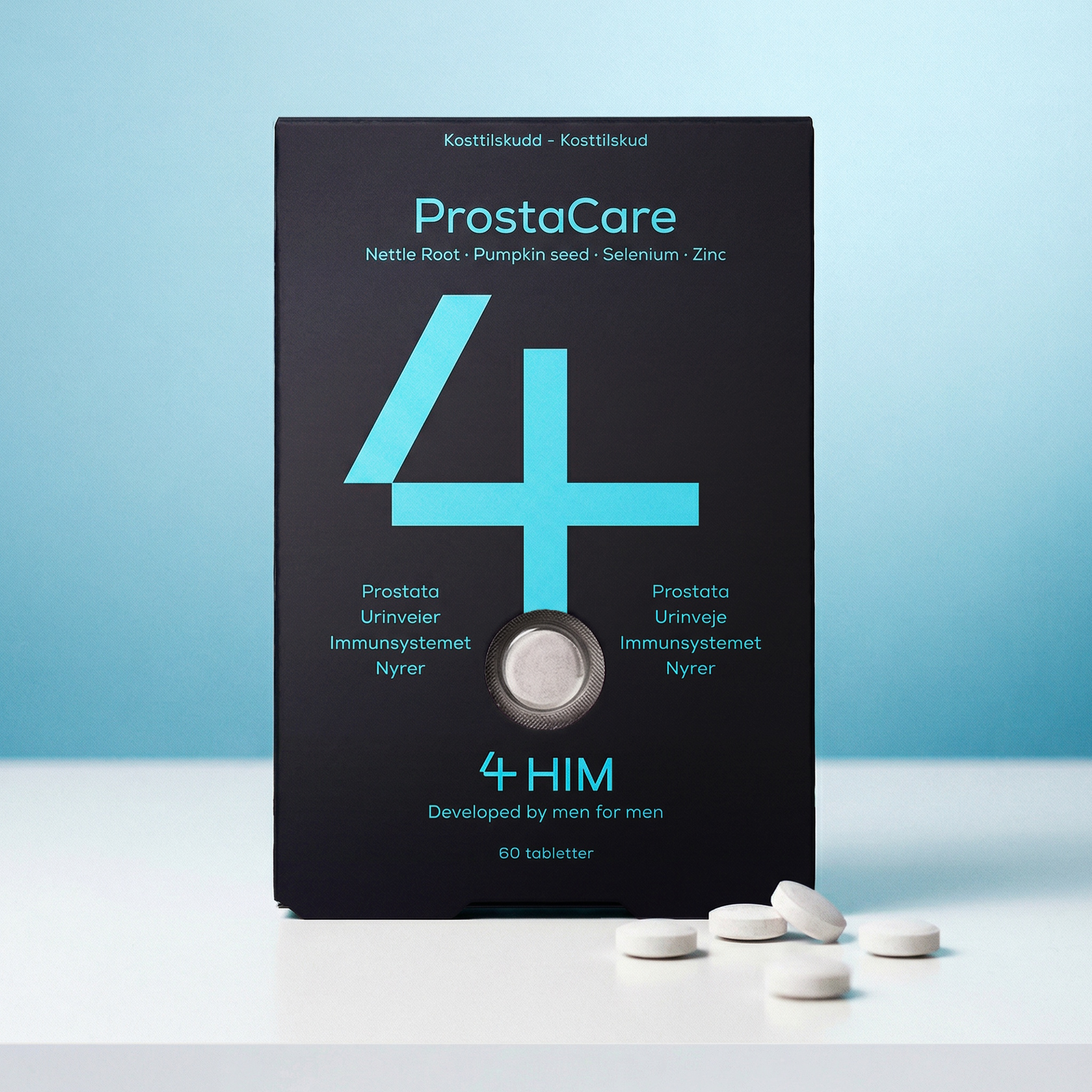 4 HIM ProstaCare 60 stk (Bemærk dato)