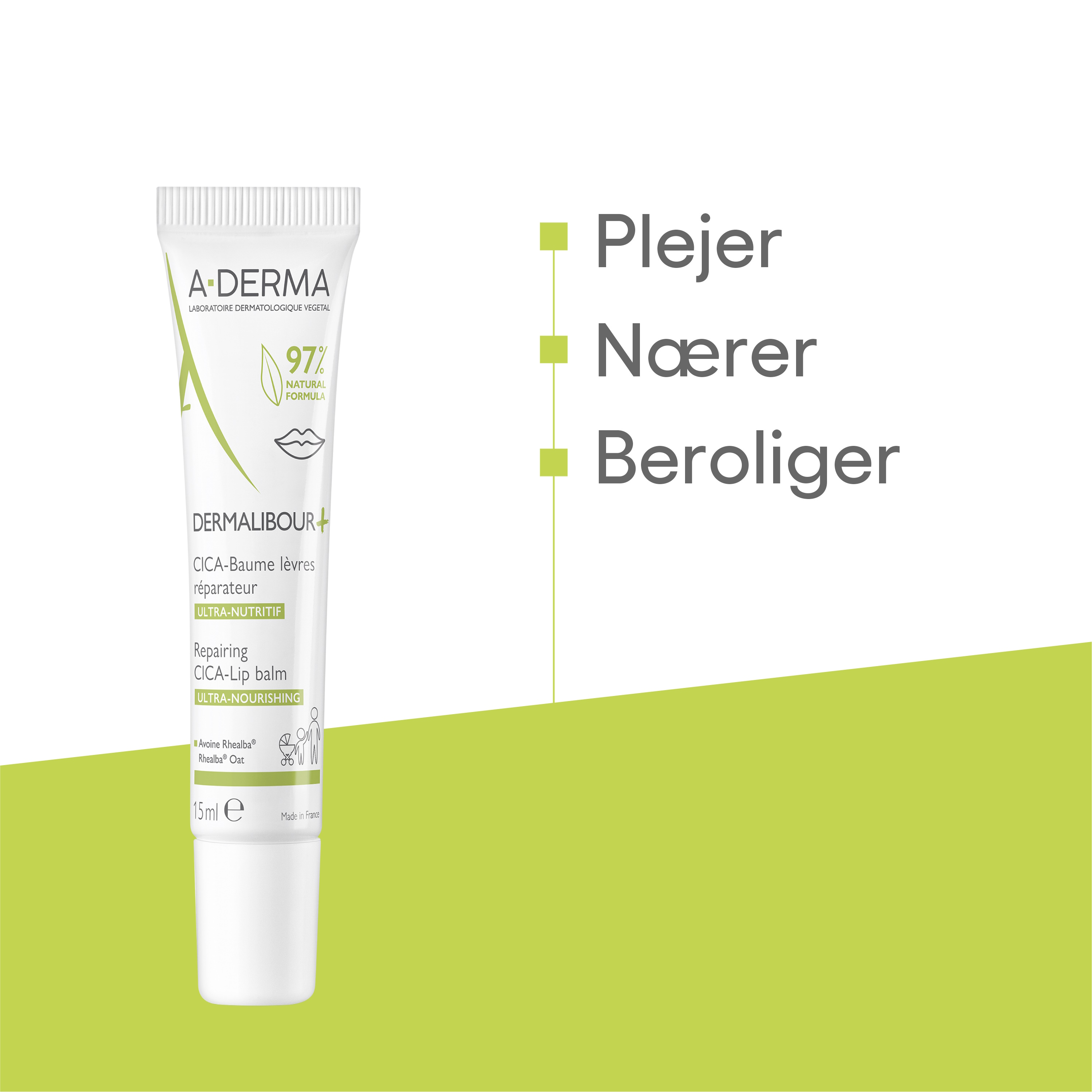 A-Derma Dermalibour+ Cica Lip Balm