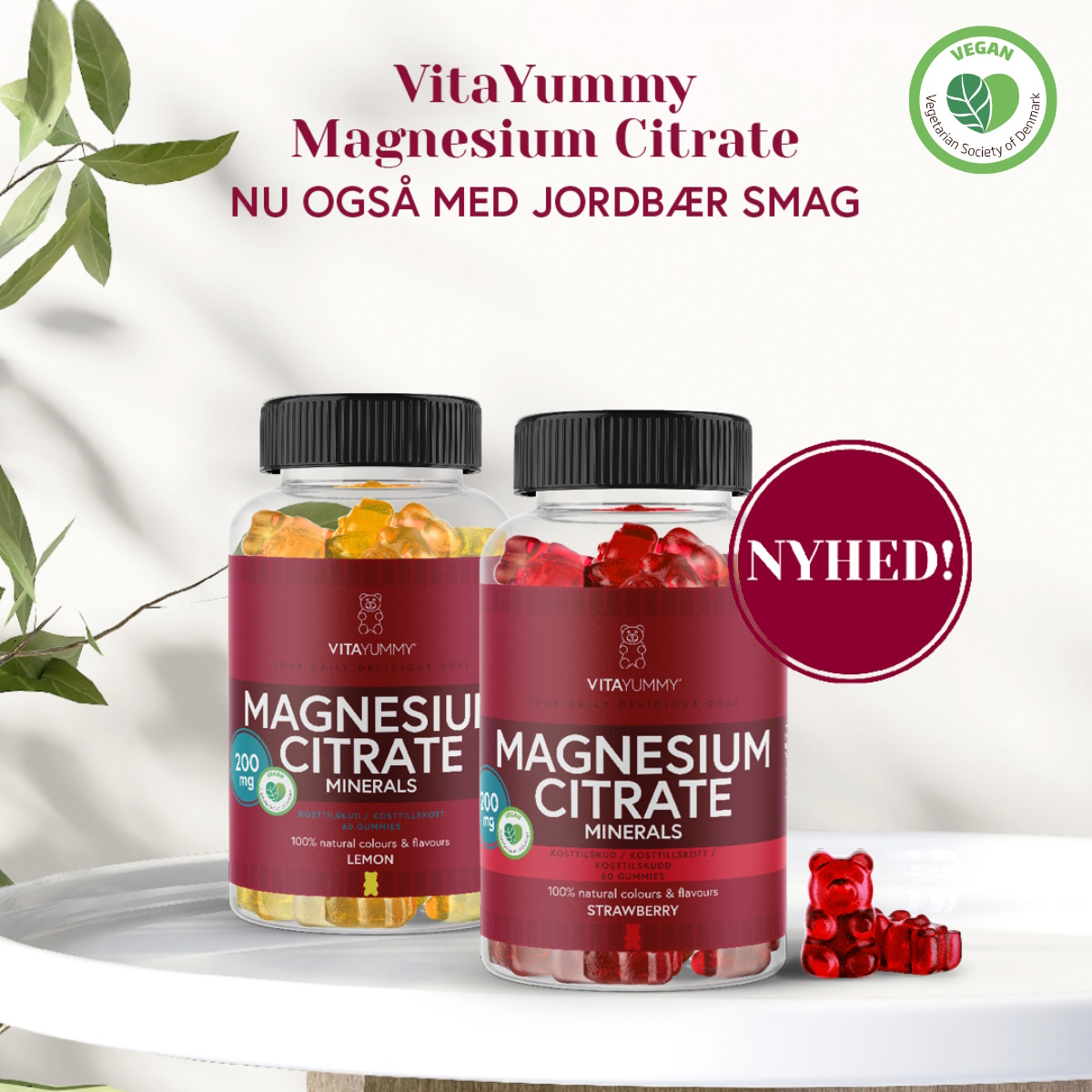 VitaYummy Magnesium Citrate, Strawberry
