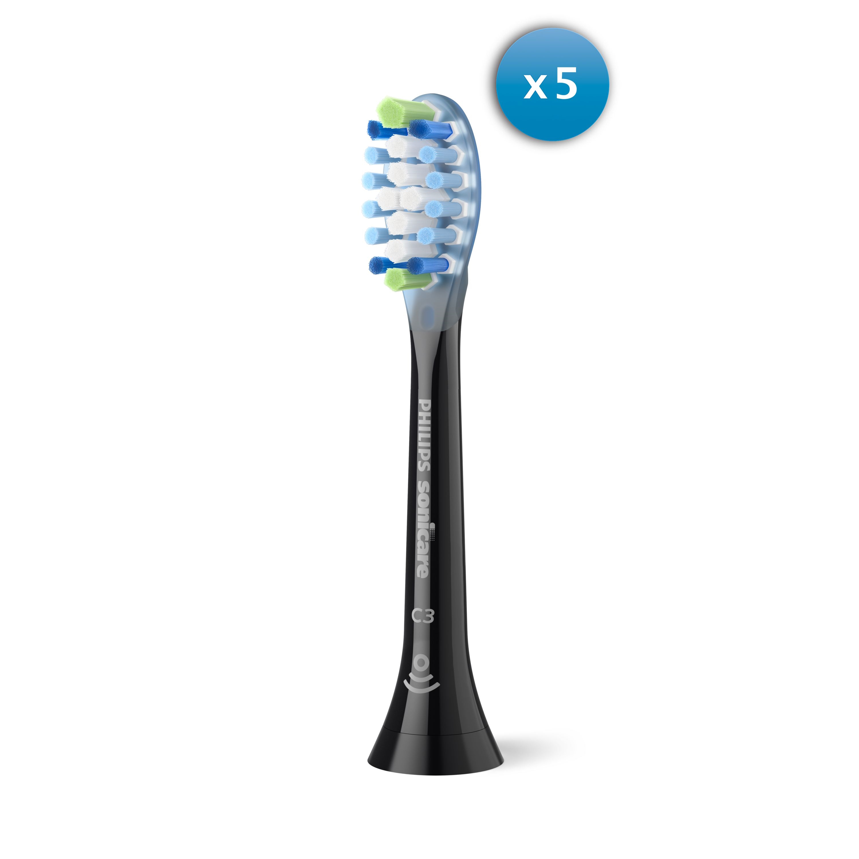 Philips Sonicare Premium Plaque Defence 5 x Tandbørstehoveder - Sort