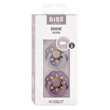 BIBS Boheme 2-pak Fossil Grey/Mauve Size 2