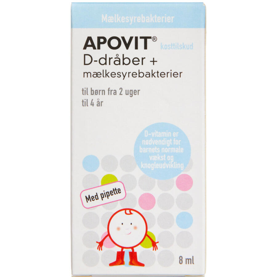 Apovit D-dråber + mælkesyrebakterier