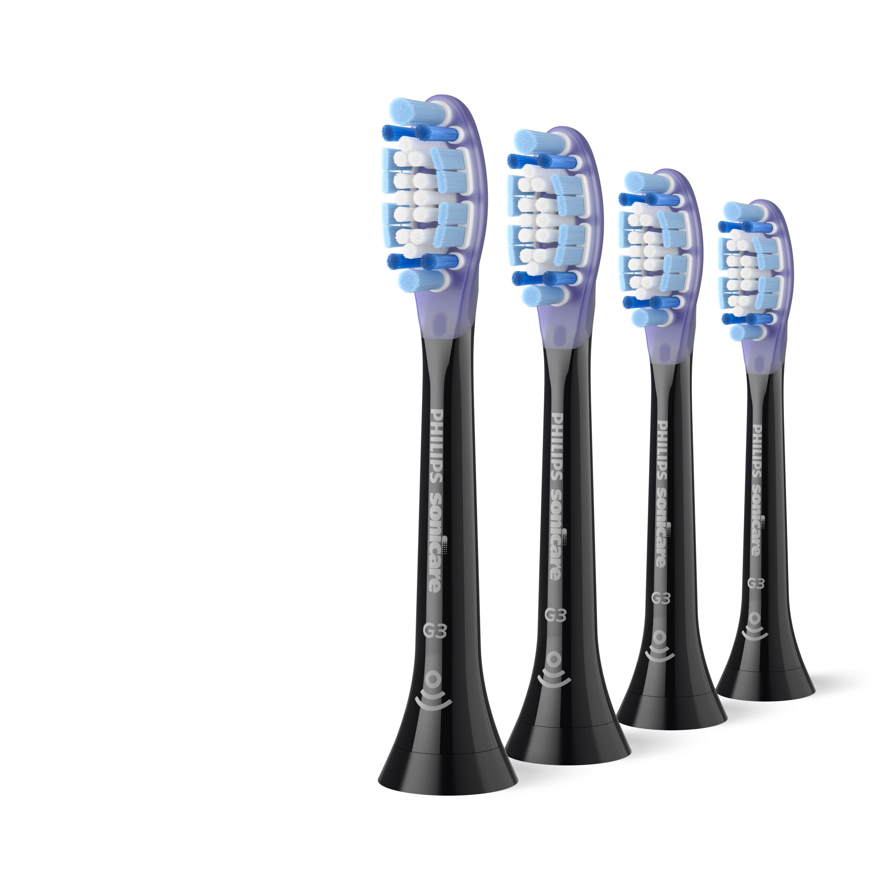 Philips Sonicare Premium Gum Care Pakke med 4 børstehovede, sort