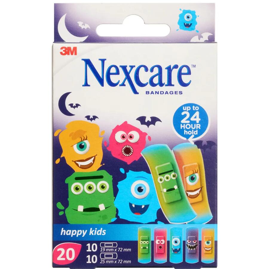 Nexcare Happy Kids Monsters Assorteret