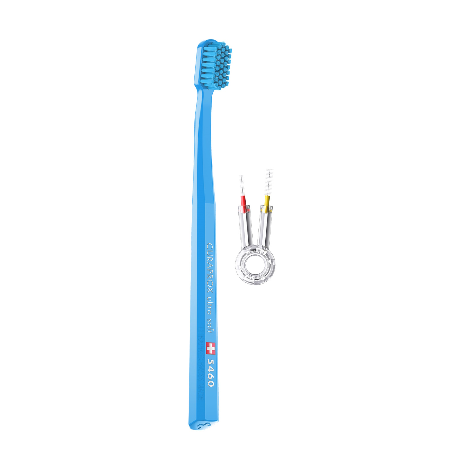 Curaprox 5460 Ultrasoft Tandbørste + 2 stk. Mellemrumsbørste
