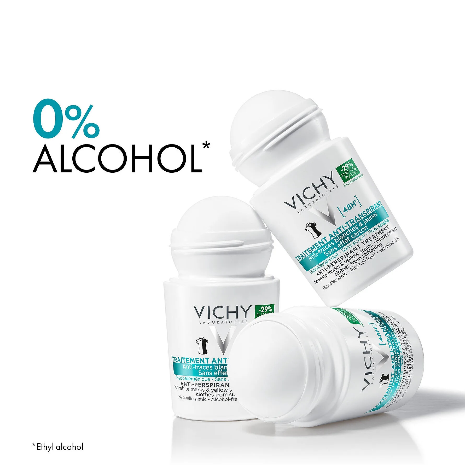 Vichy 48H Anti-Perspirant Anti Stain Roll-On