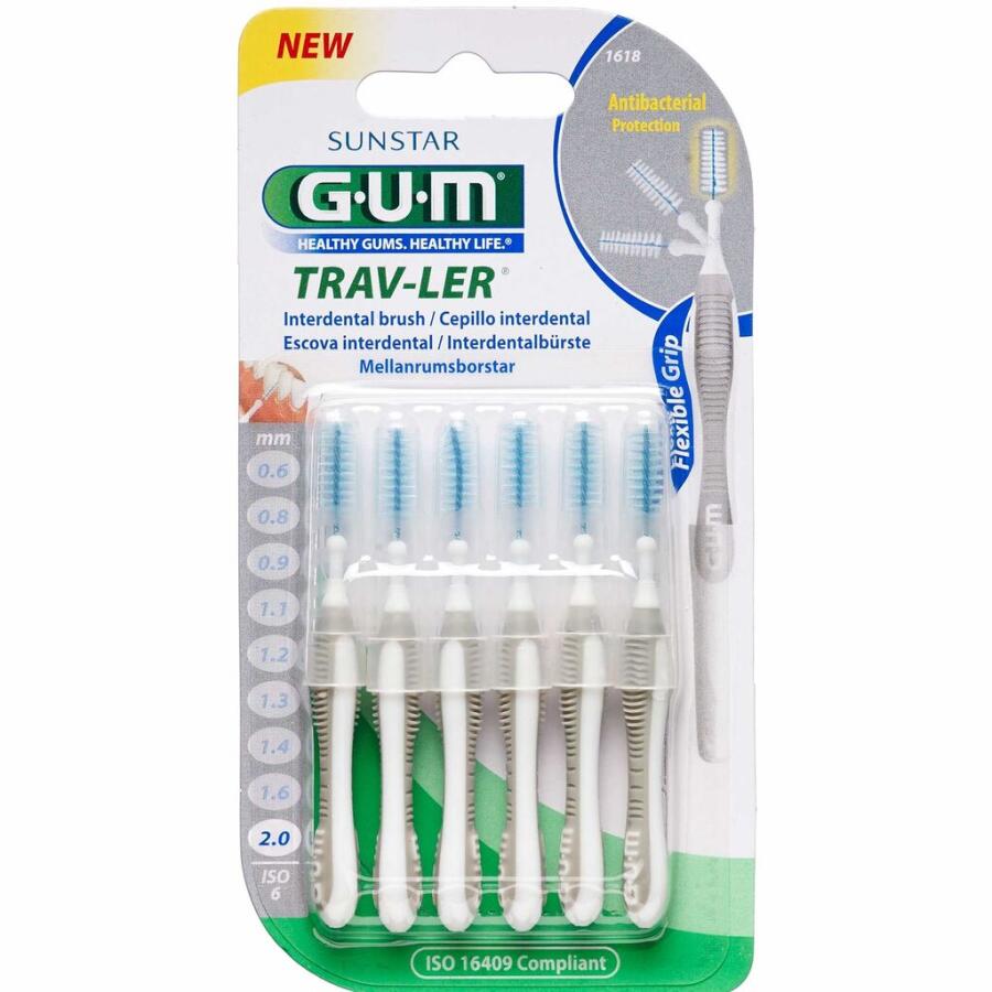 Gum Travler Mellemrumsbørste Nr. 1618 2,0 mm