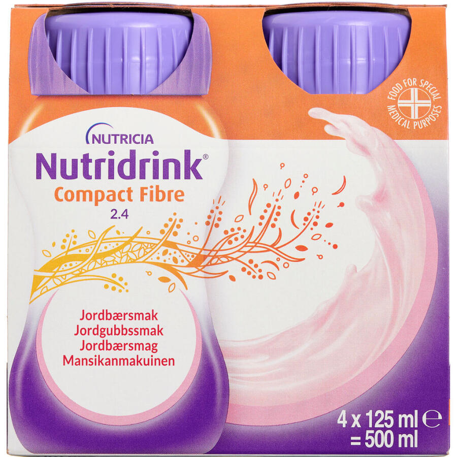 Nutridrink Compact Fibre Jordbær