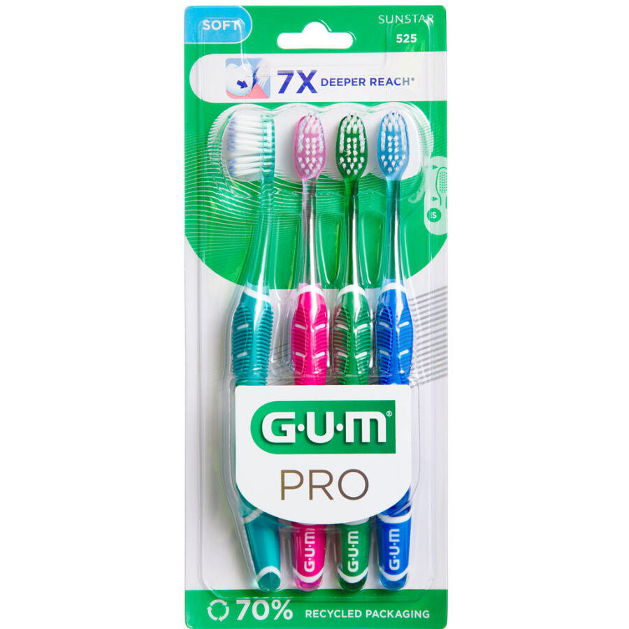 GUM PRO tandbørste voksen blød