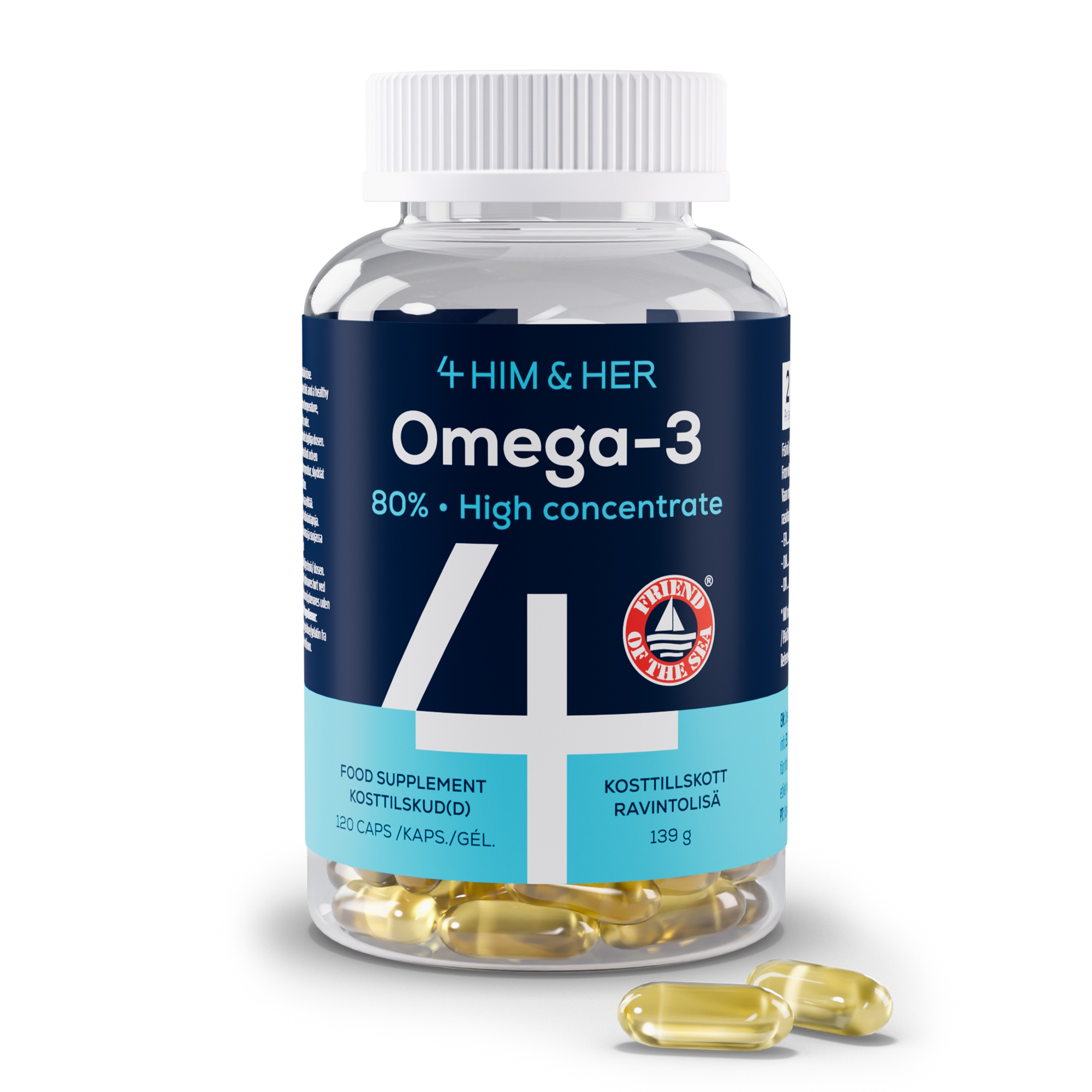 4 HIM & HER Omega-3 Fiskeolie