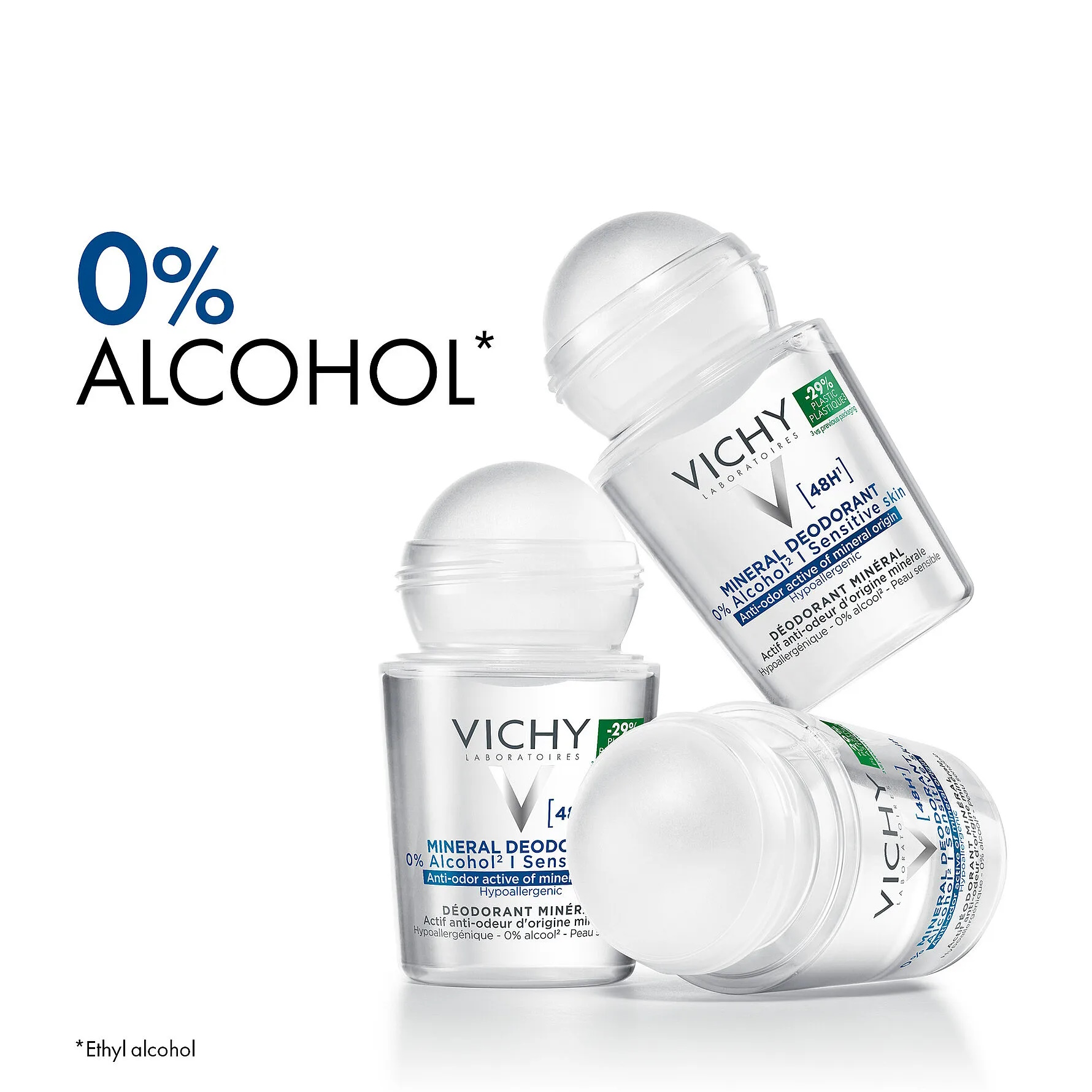 Vichy 48H Mineral Roll-On