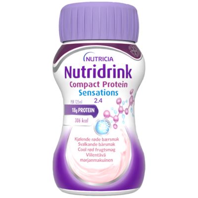 Nutridrink Compact Protein Sensations Cool Rød Frugtsmag