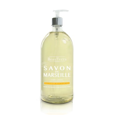 Beau Terra Marseille Liquid Soap - Sweet Almon Oil