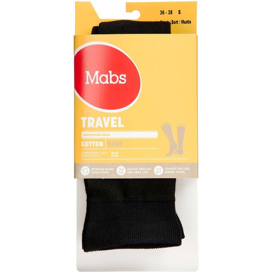 Mabs Travel Knæstrømpe Sort Small