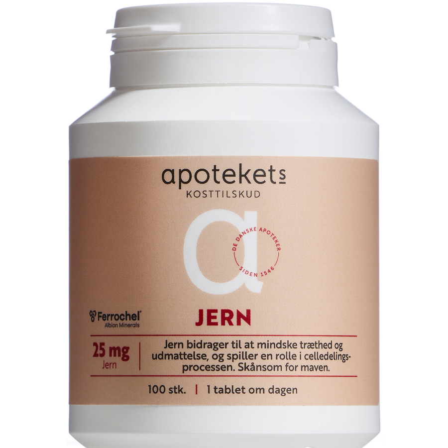 Apotekets Jern 25 mg Tabletter