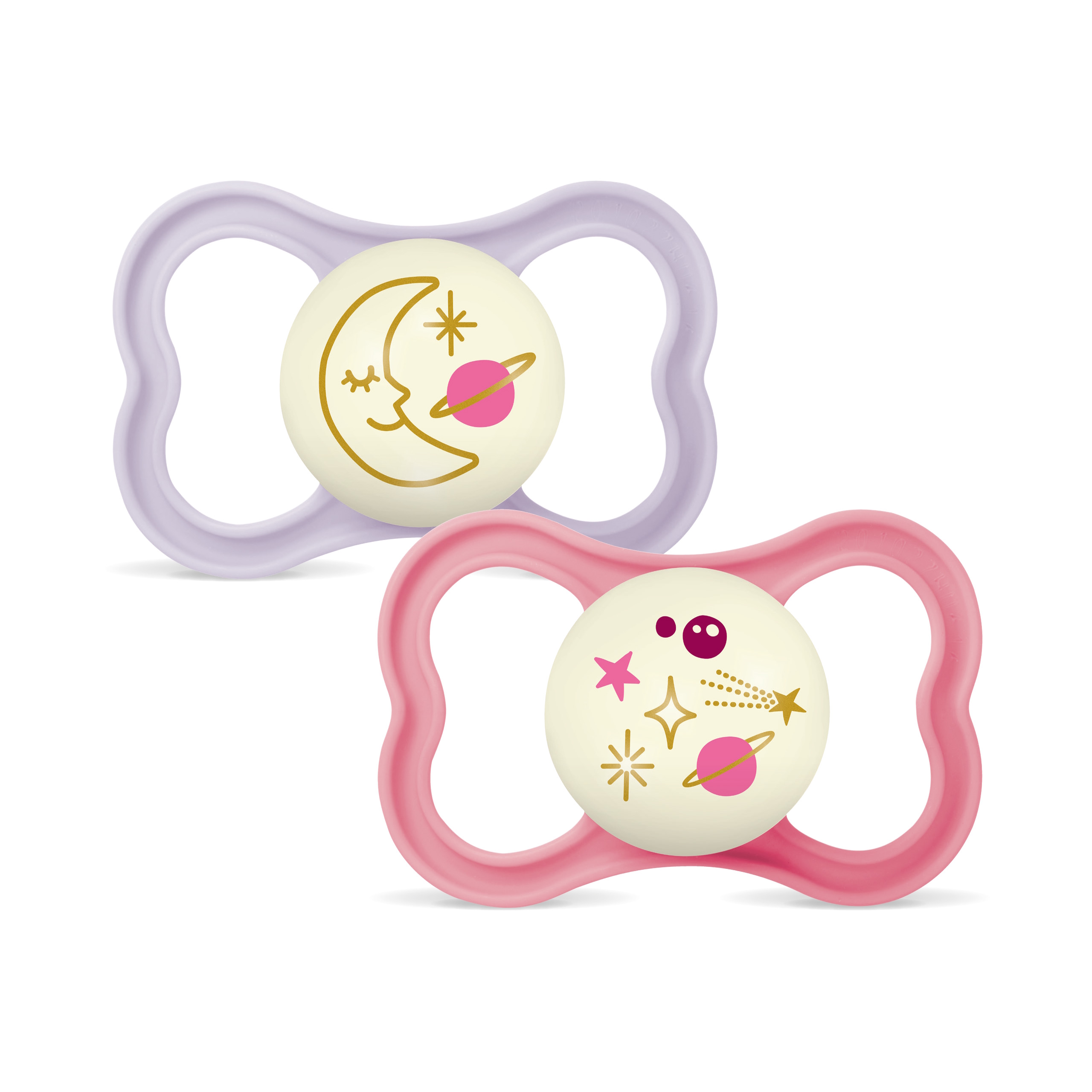 MAM Air Night Silk 6-16m 2p Box V Pink
