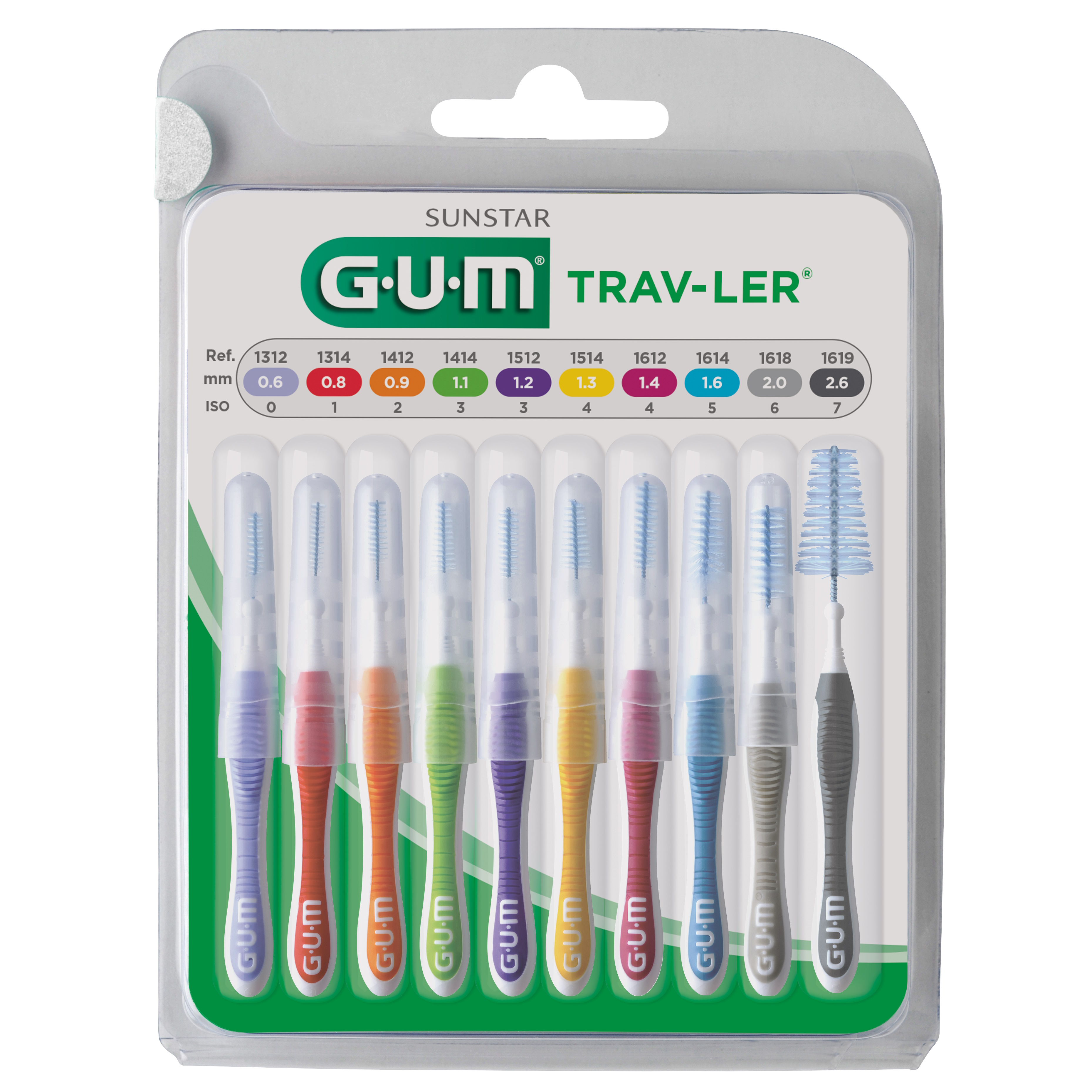 GUM Travler mellemrumsbørste ass.