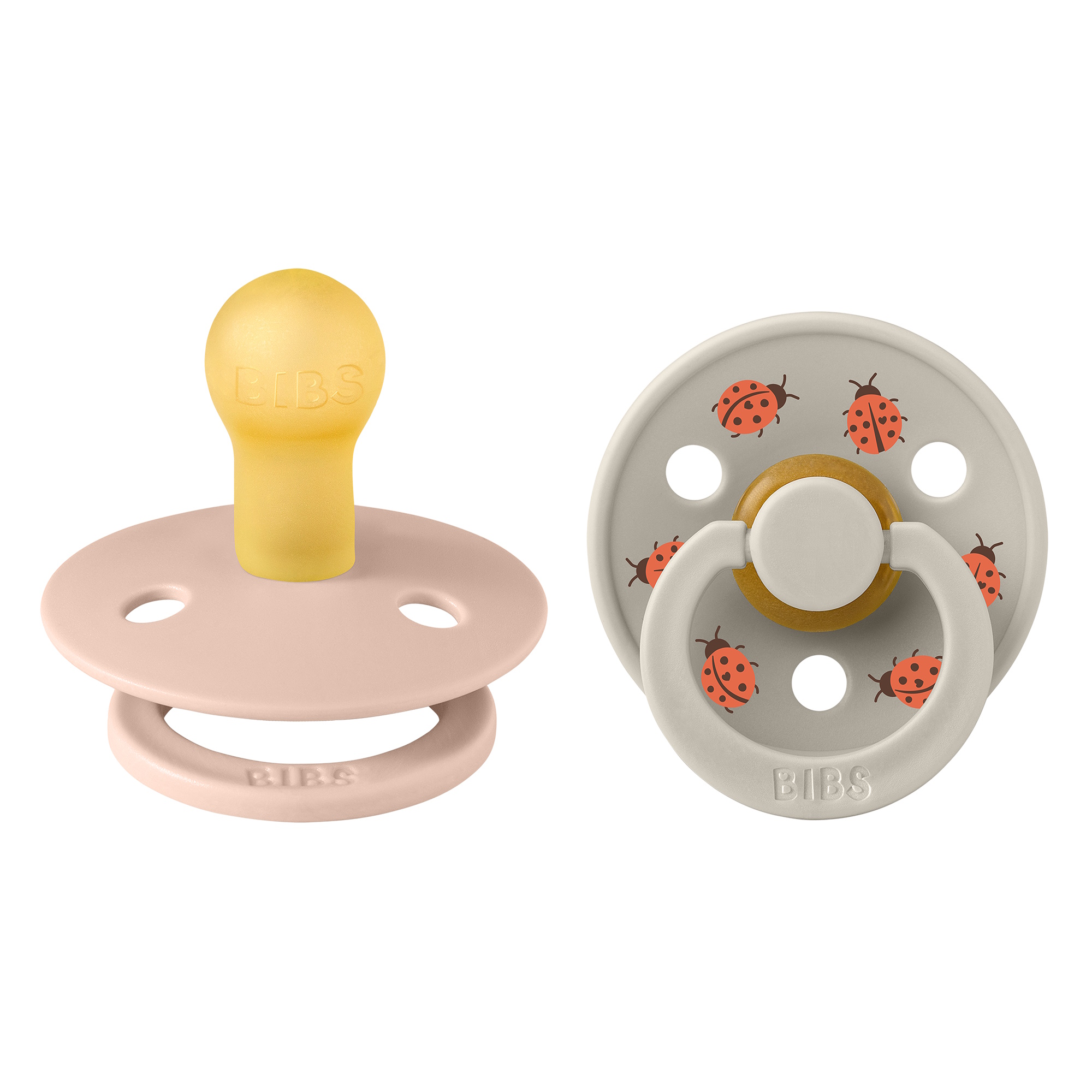 BIBS Pacifier Studio Colour 2-pak Ladybug Blush Mix Size 1