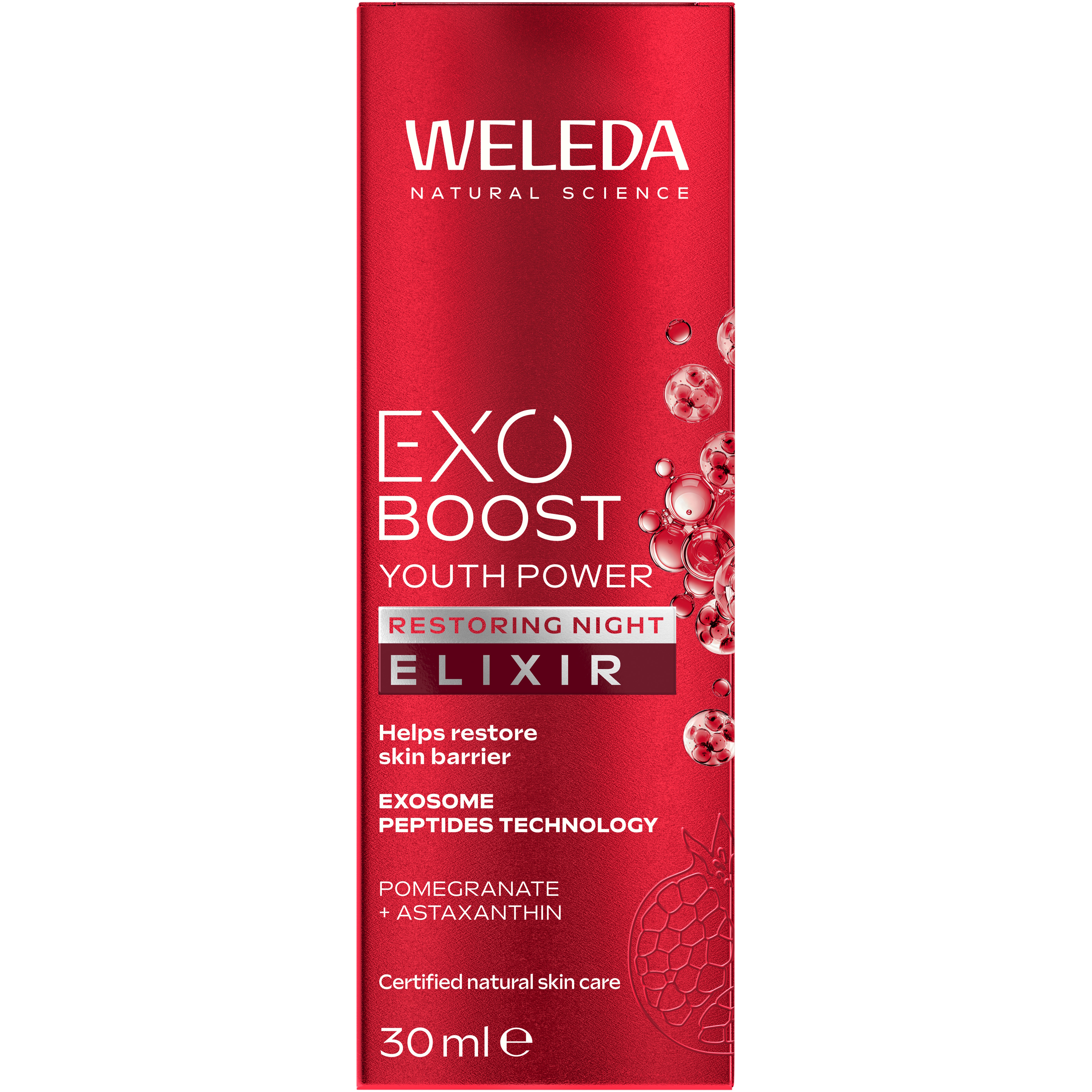 Weleda Exo Boost Youth Power Night Restoring Elixir Pomegranate