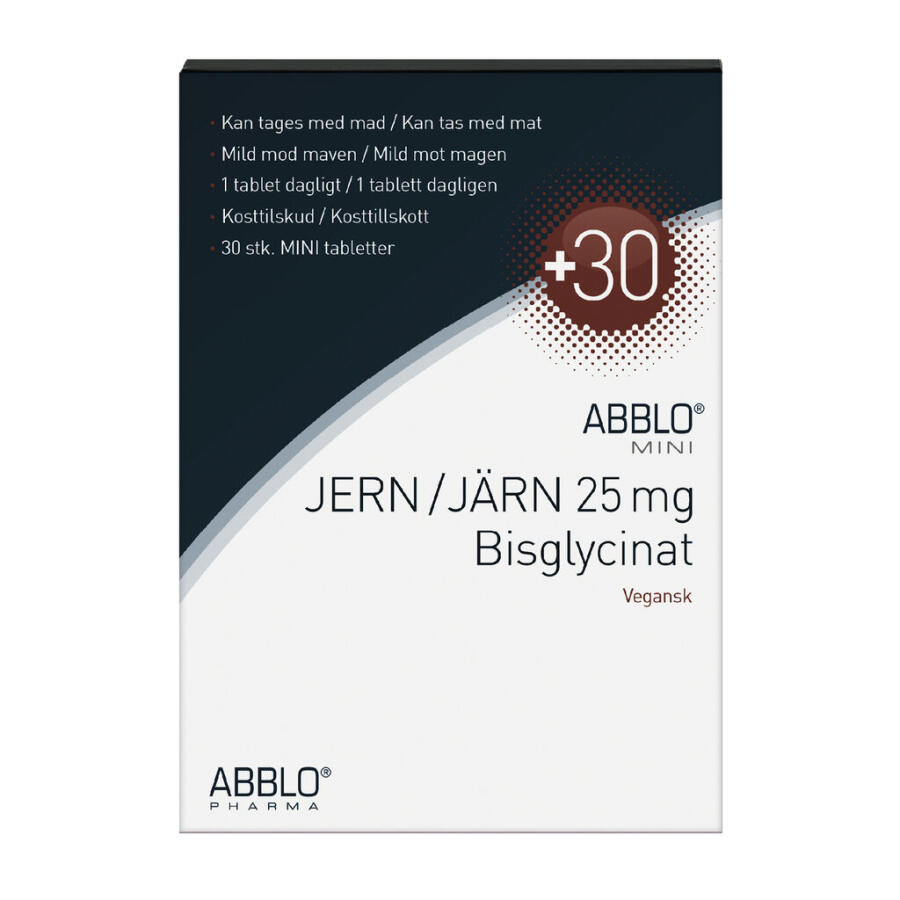 ABBLO Jern 25 mg Bisglycinat