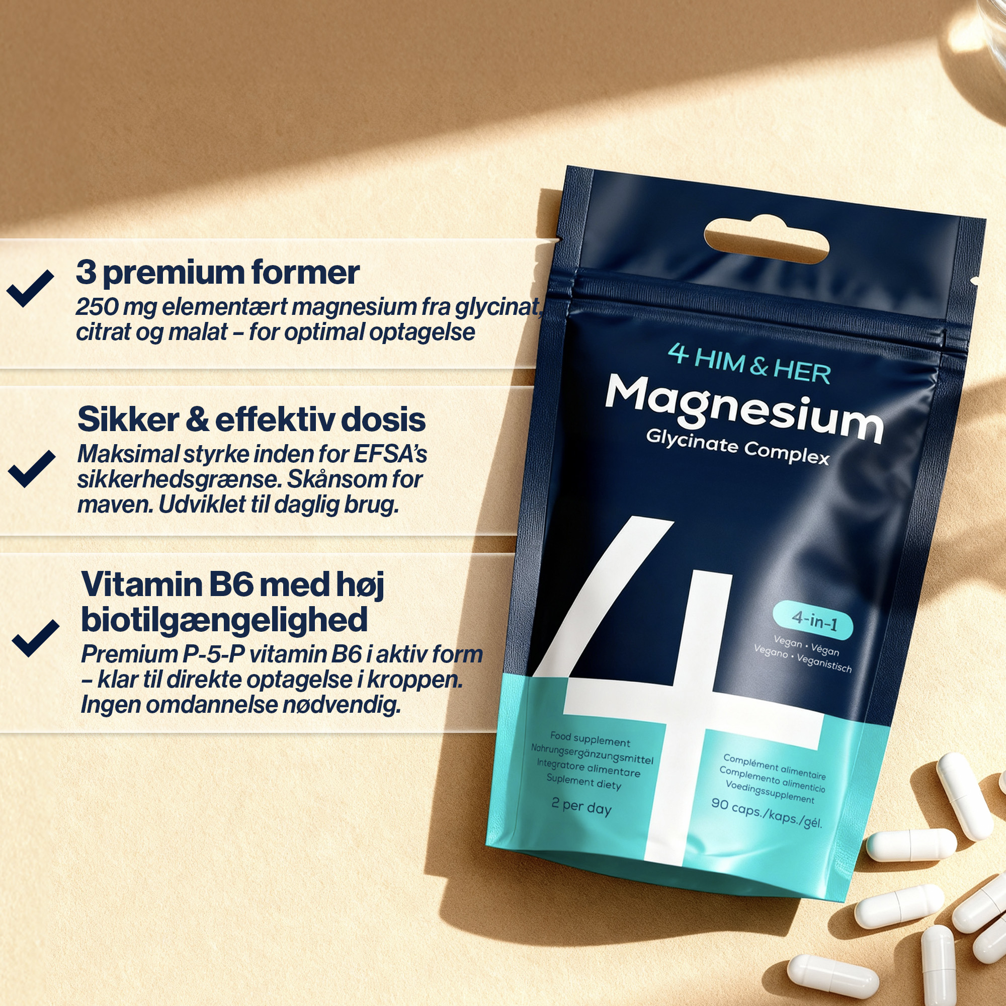 4 HIM & HER Magnesium Glycinate Complex