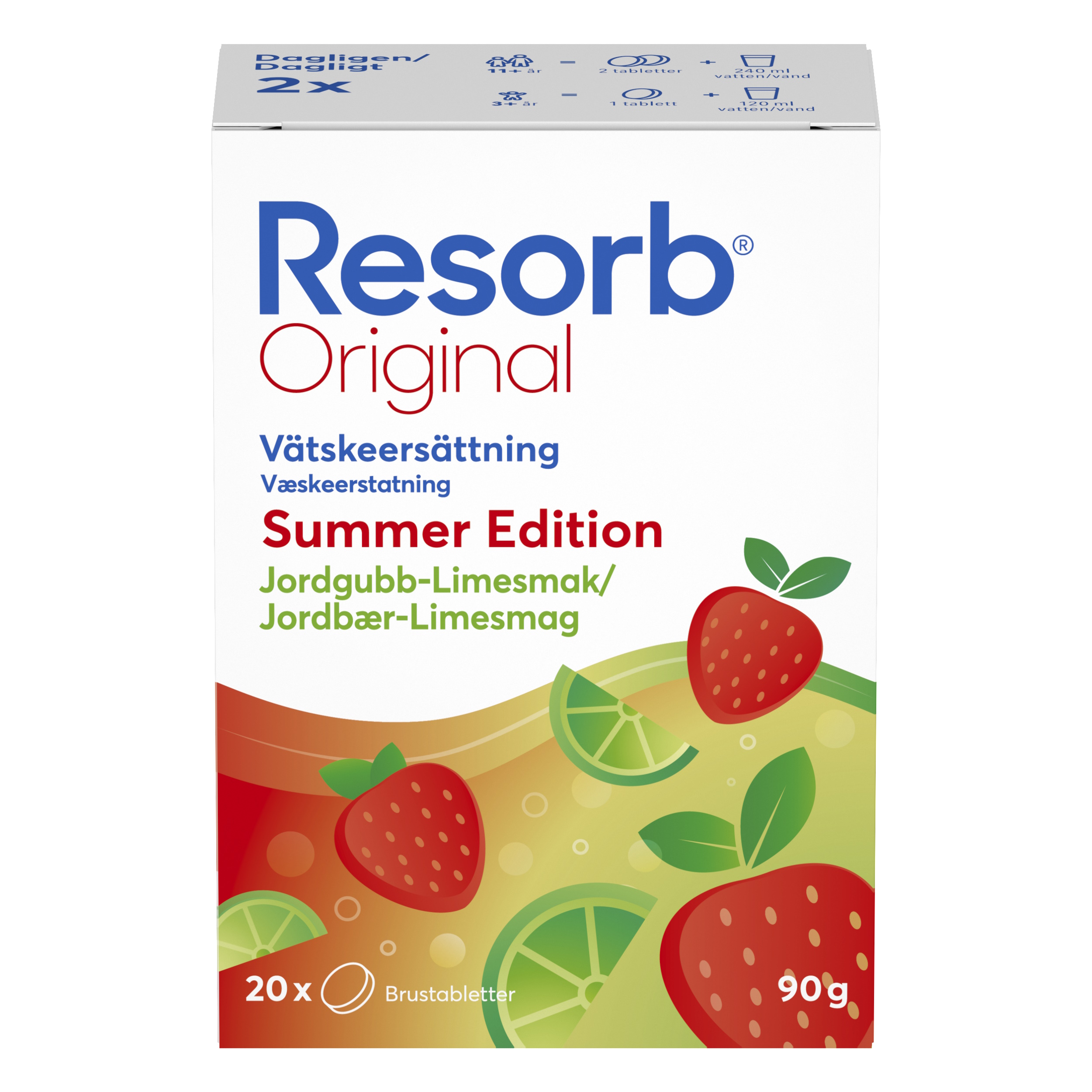 Resorb Original Jordbær-Lime